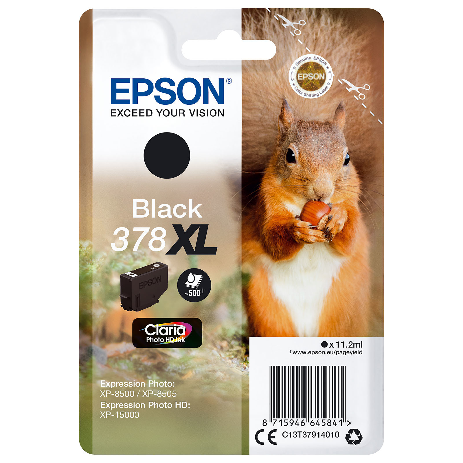 Epson Ecureuil Noir 378XL - Cartouche imprimante Epson