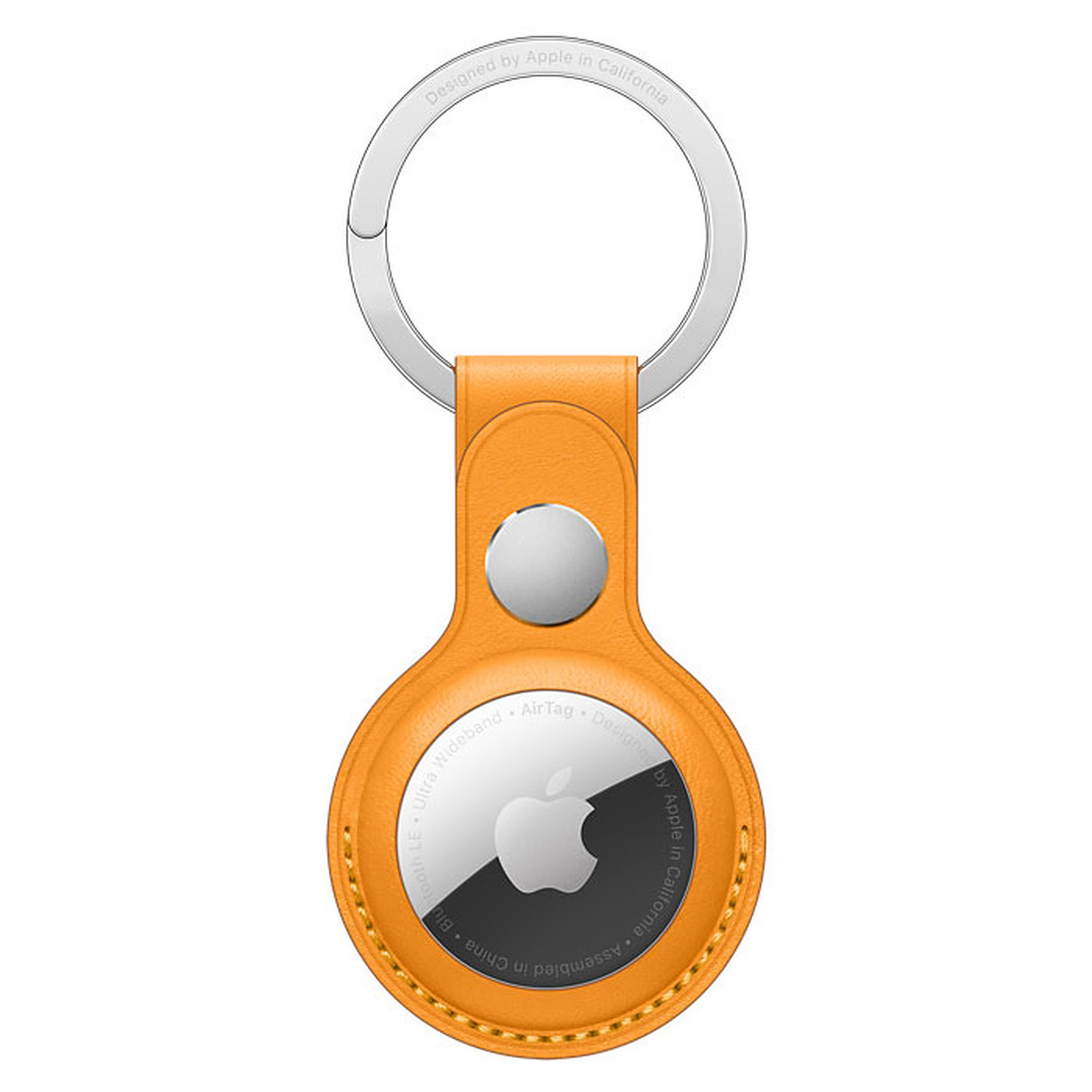 Apple Porte-Cles en cuir AirTag Pavot de Californie - Accessoires iPhone Apple