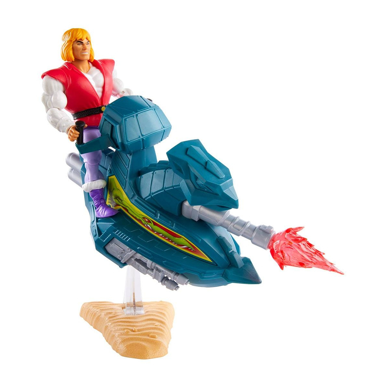 Les Maitres de l'Univers - Figurine Prince Adam avec Sky Sled 14 cm - Figurines Mattel