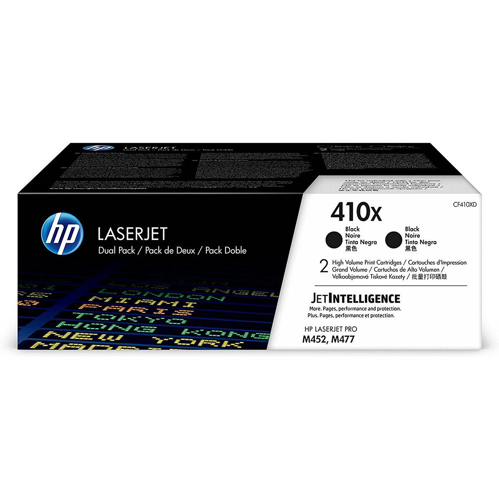 HP 410X Pack de 2 (CF410XD) - Noir - Toner imprimante HP
