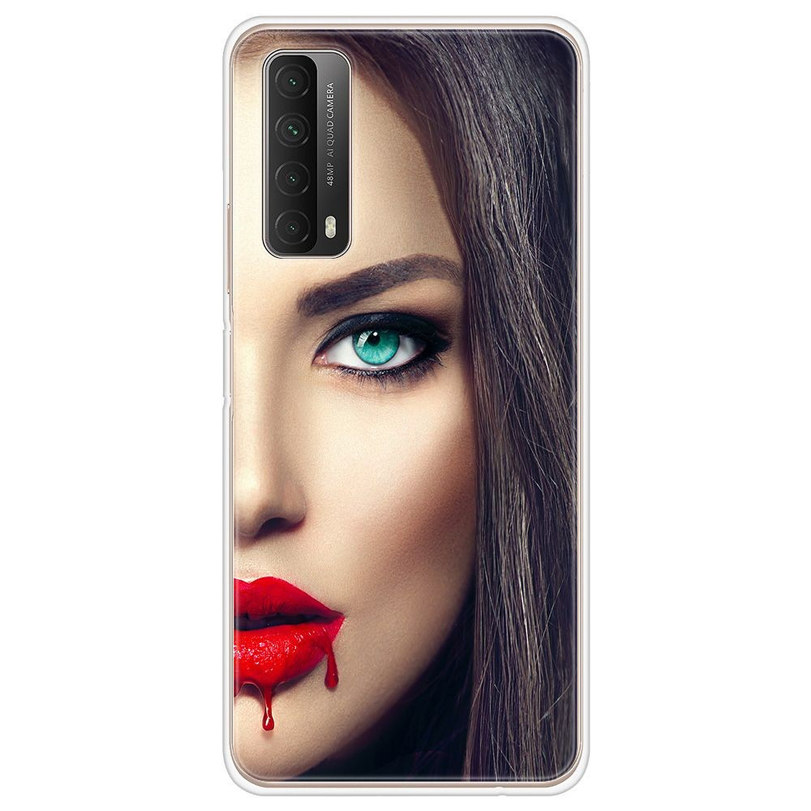 1001 Coques Coque silicone gel Huawei P Smart 2021 motif Lèvres Sang - Coque telephone 1001Coques