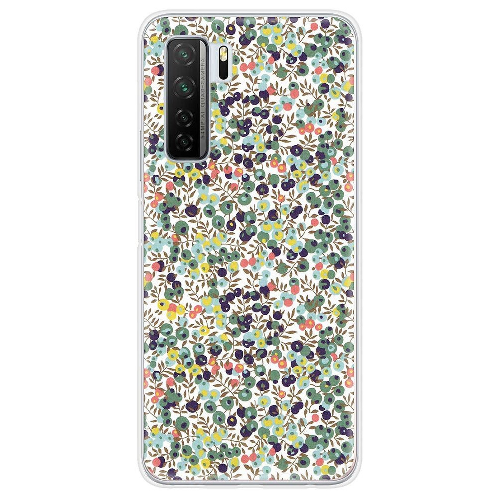 1001 Coques Coque silicone gel Huawei P40 Lite 5G motif Liberty Wiltshire Vert - Coque telephone 1001Coques