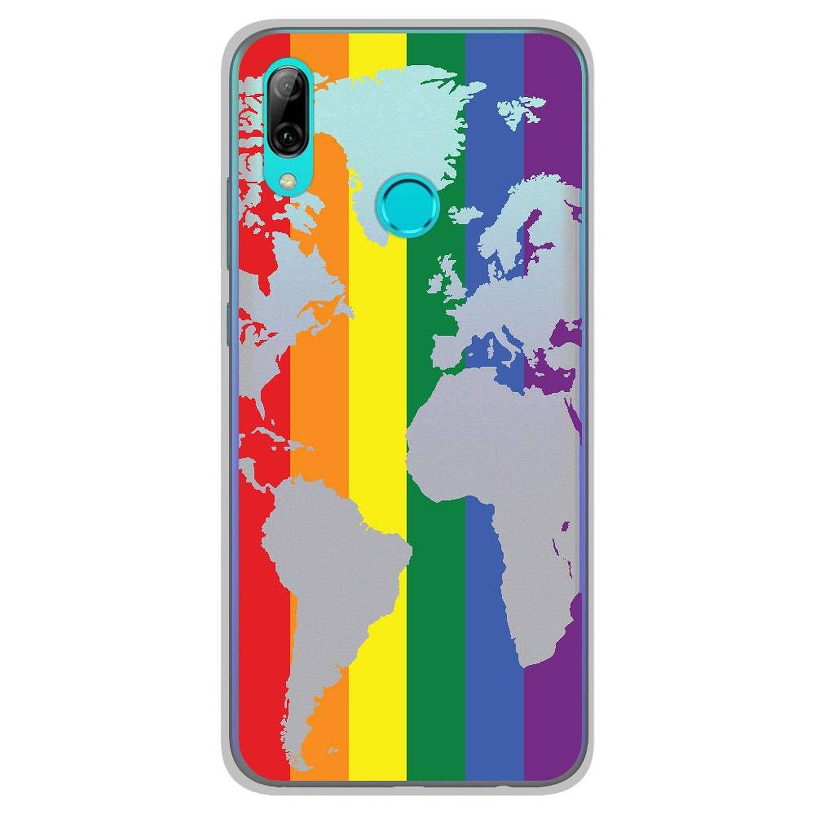 1001 Coques Coque silicone gel Huawei P Smart 2019 motif Map LGBT - Coque telephone 1001Coques