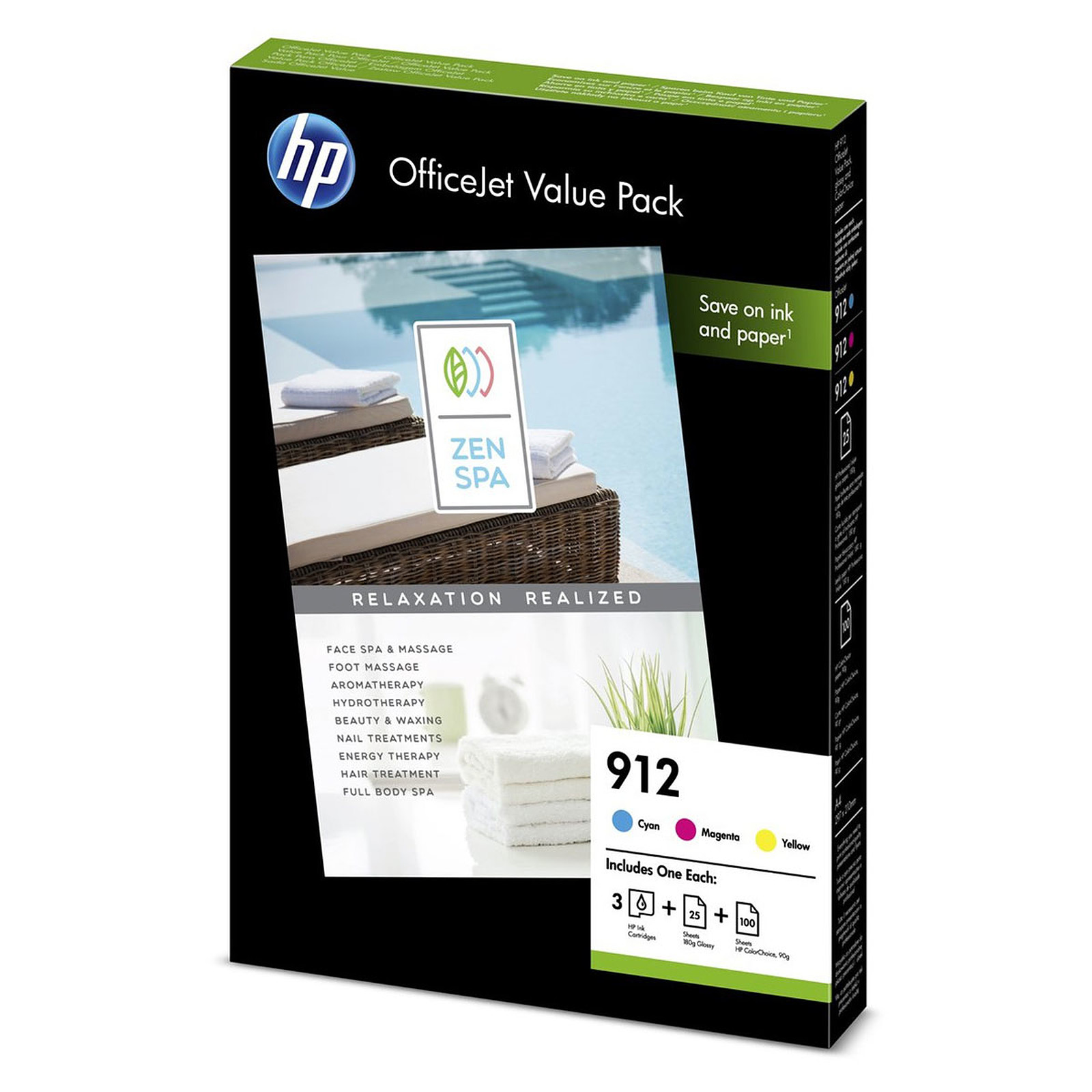 HP Officejet 912 Value Pack (6JR41AE) - Cyan, Magenta et Jaune - Cartouche imprimante HP