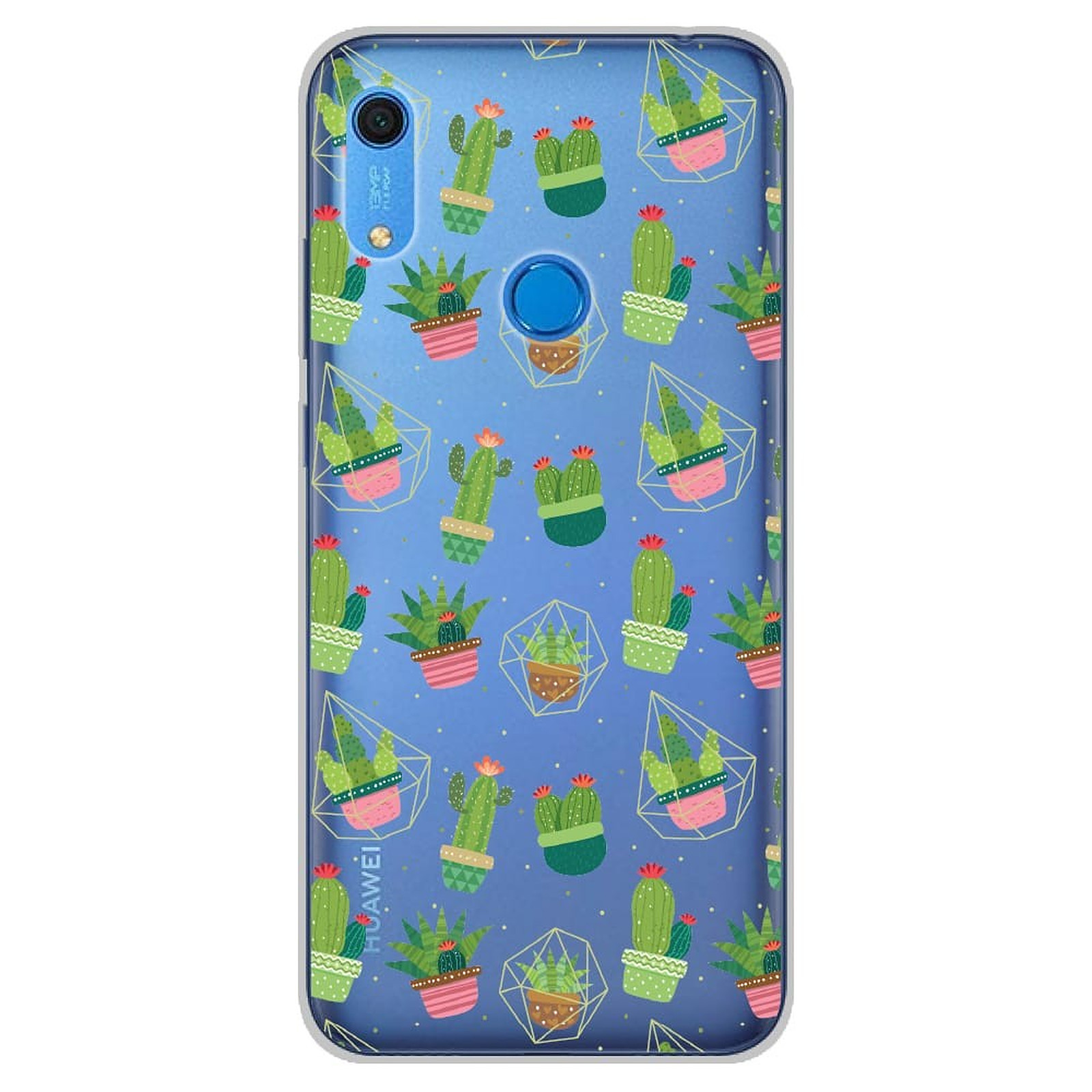 1001 Coques Coque silicone gel Huawei Y6S motif Cactus - Coque telephone 1001Coques
