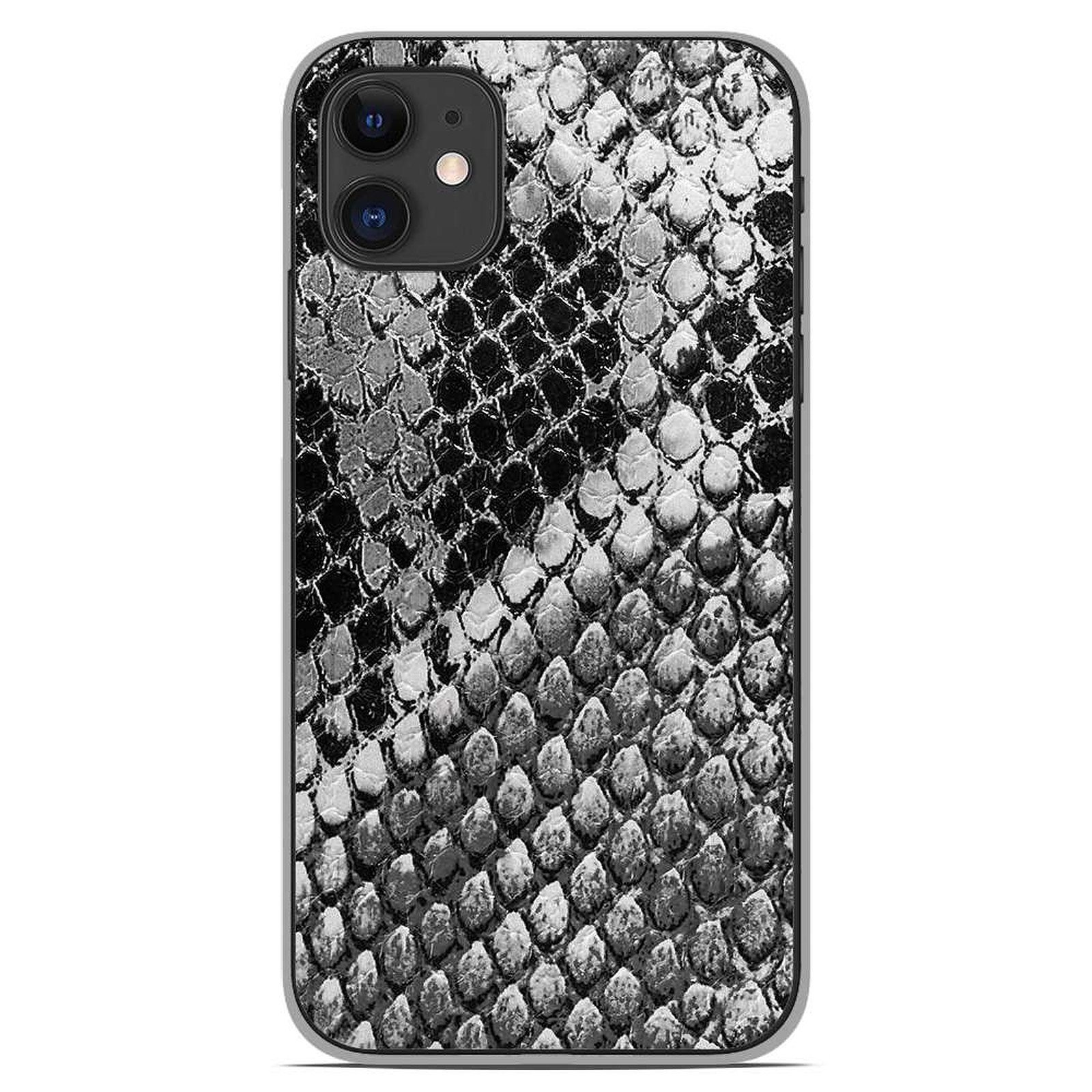 1001 Coques Coque silicone gel Apple iPhone 11 motif Texture Python - Coque telephone 1001Coques