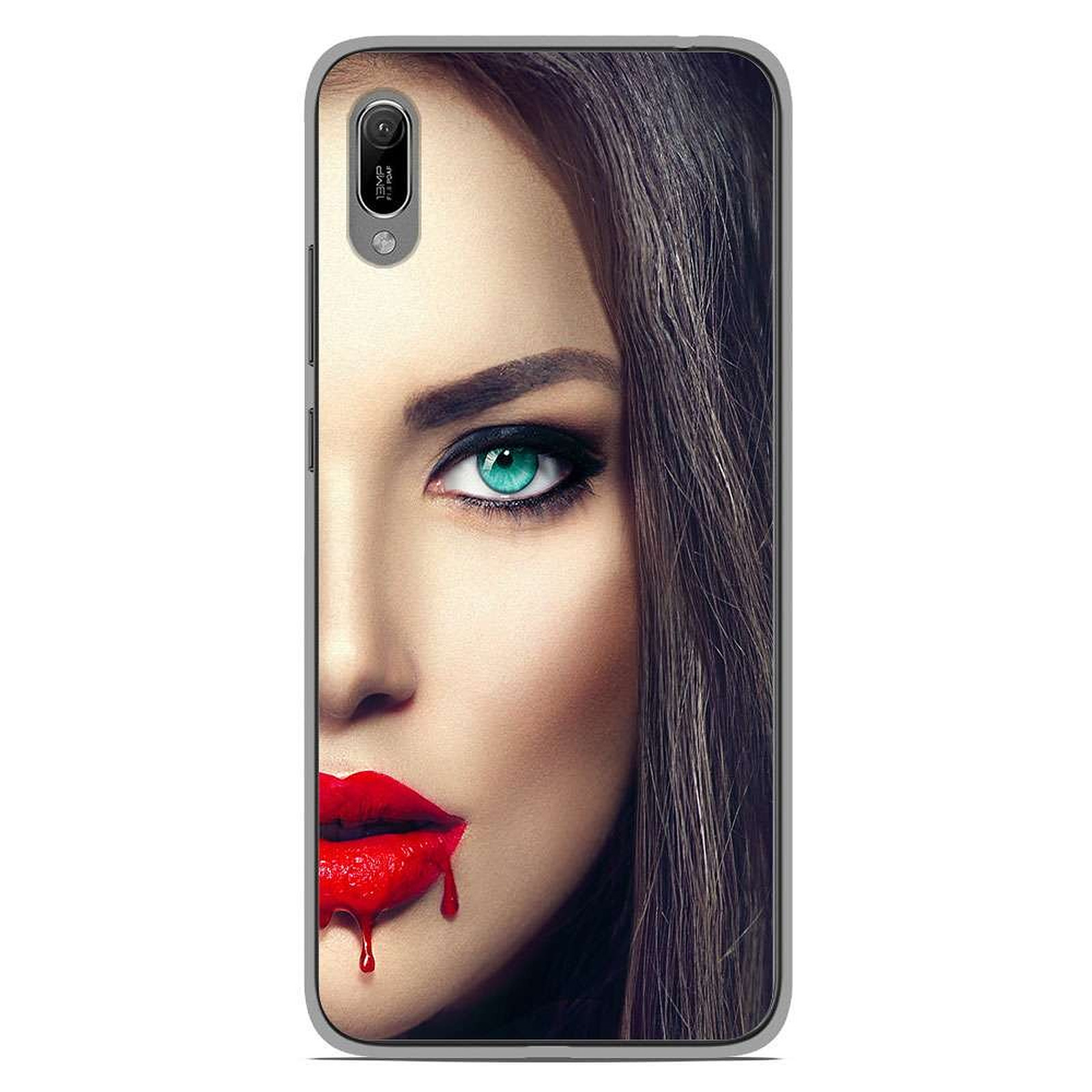 1001 Coques Coque silicone gel Huawei Y6 2019 motif Lèvres Sang - Coque telephone 1001Coques