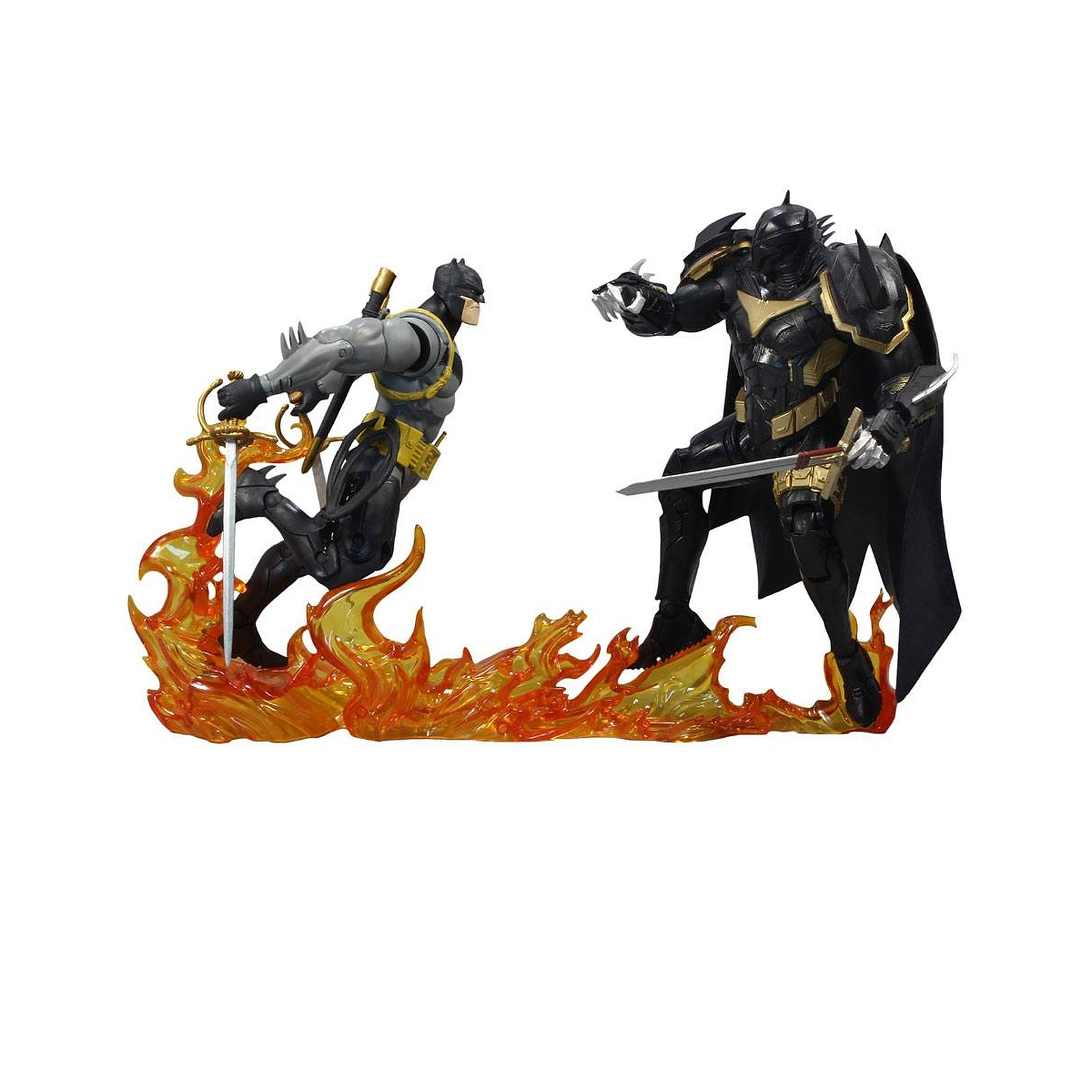 DC Comics - Pack de 2 figurines DC Multiverse Collector Multipack Batman vs Azrael Batman Armor - Figurines McFarlane Toys