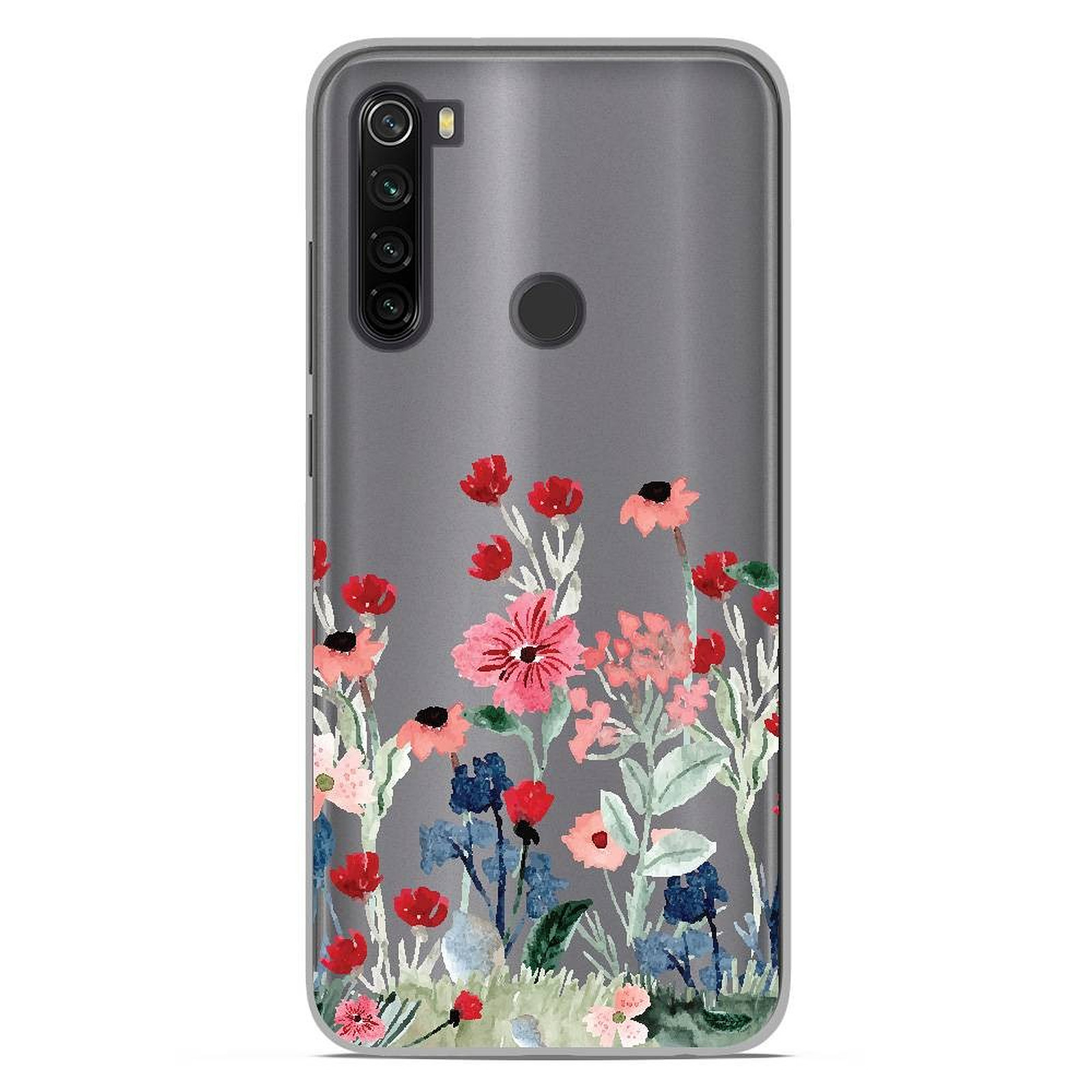 1001 Coques Coque silicone gel Xiaomi Redmi Note 8T motif Printemps en fleurs - Coque telephone 1001Coques