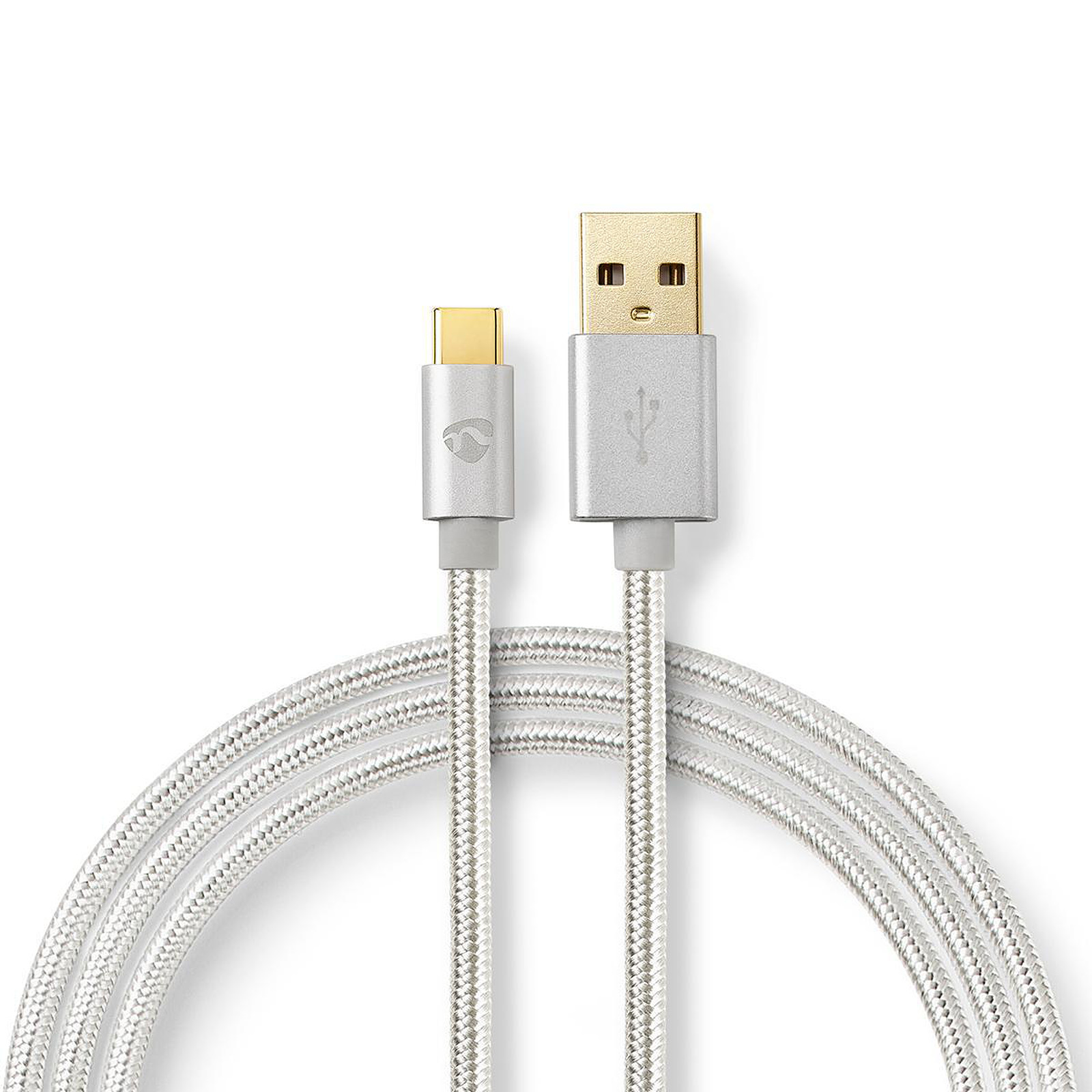 Nedis Cable USB-C / USB-A - 3 m Nylon/Tresse - Aluminium - USB NEDIS