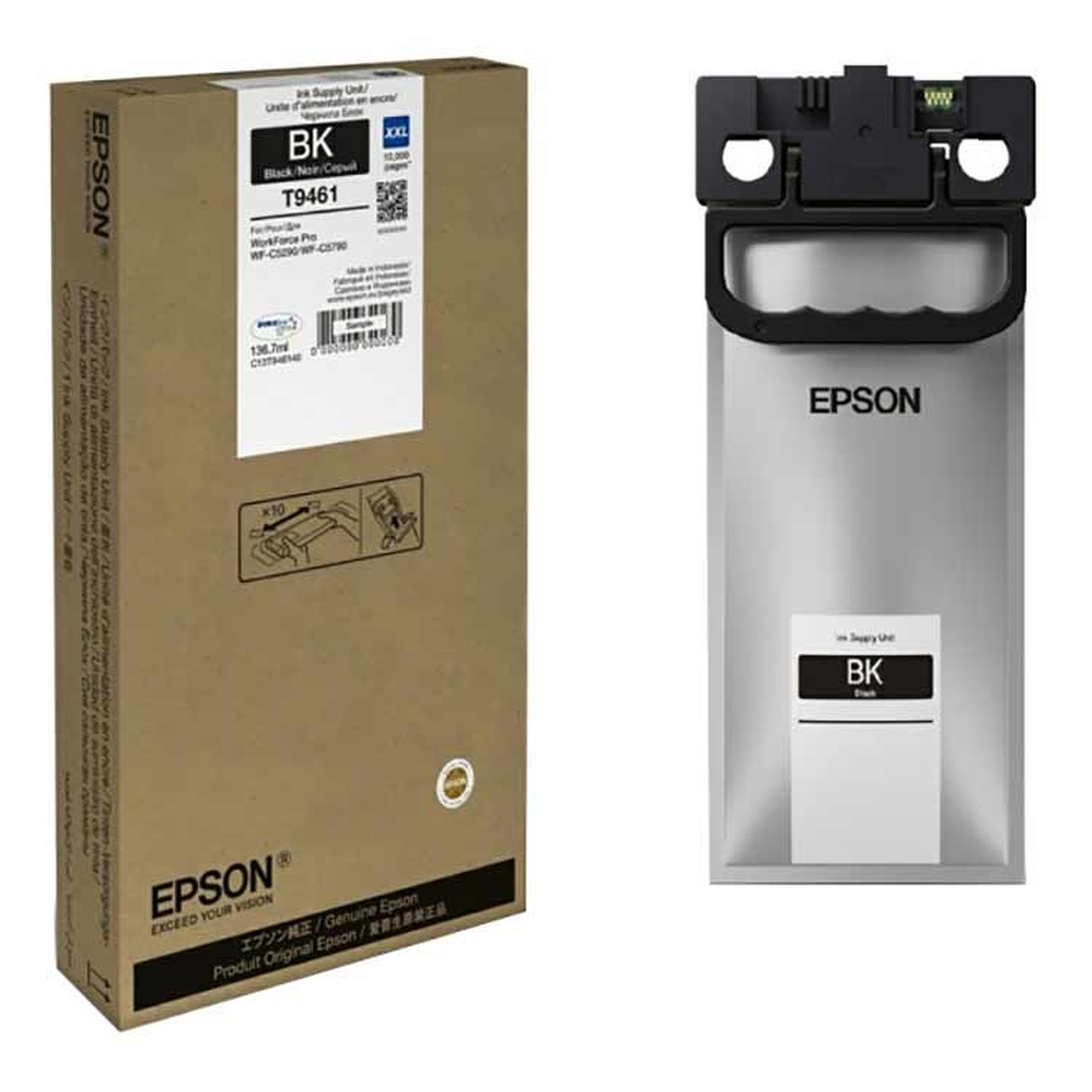 Epson WF-C5X90 Series Ink Cartridge XXL Noir (C13T946140) - Cartouche imprimante Epson