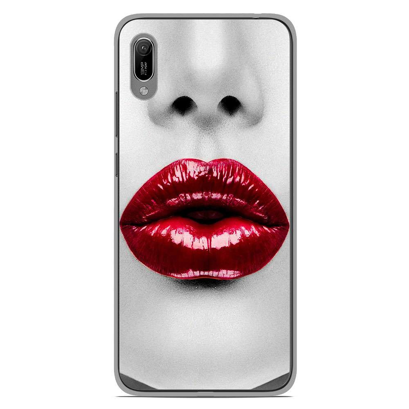 1001 Coques Coque silicone gel Huawei Y6 2019 motif Lèvres Rouges - Coque telephone 1001Coques