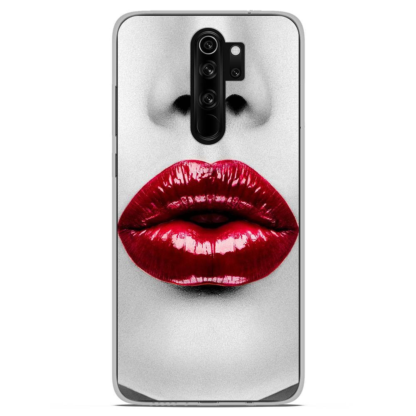 1001 Coques Coque silicone gel Xiaomi Redmi Note 8 Pro motif Lèvres Rouges - Coque telephone 1001Coques