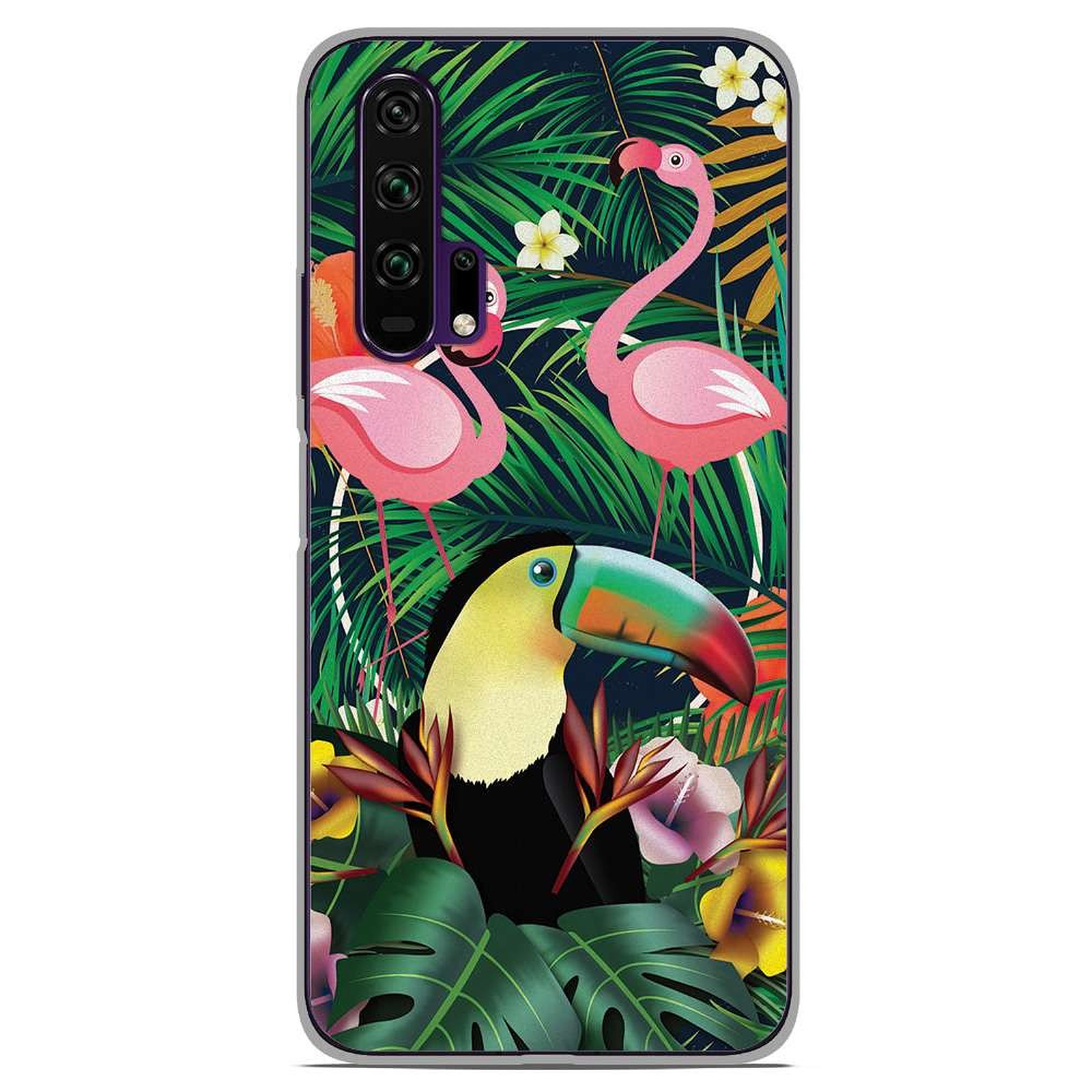 1001 Coques Coque silicone gel Huawei Honor 20 Pro motif Tropical Toucan - Coque telephone 1001Coques