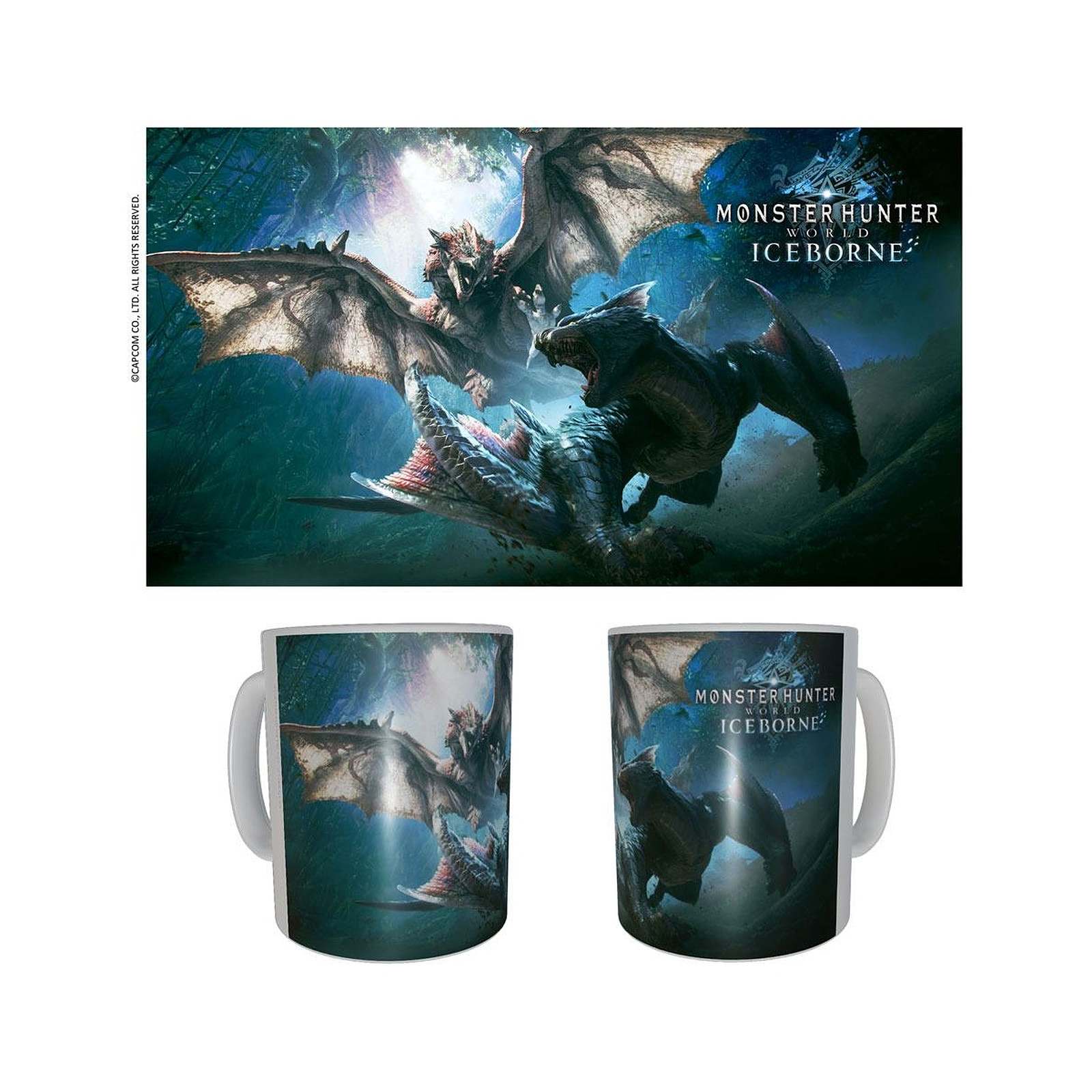 Monster Hunter - Mug ceramique Rathalos & Nargacuga - Mugs Sakami Merchandise