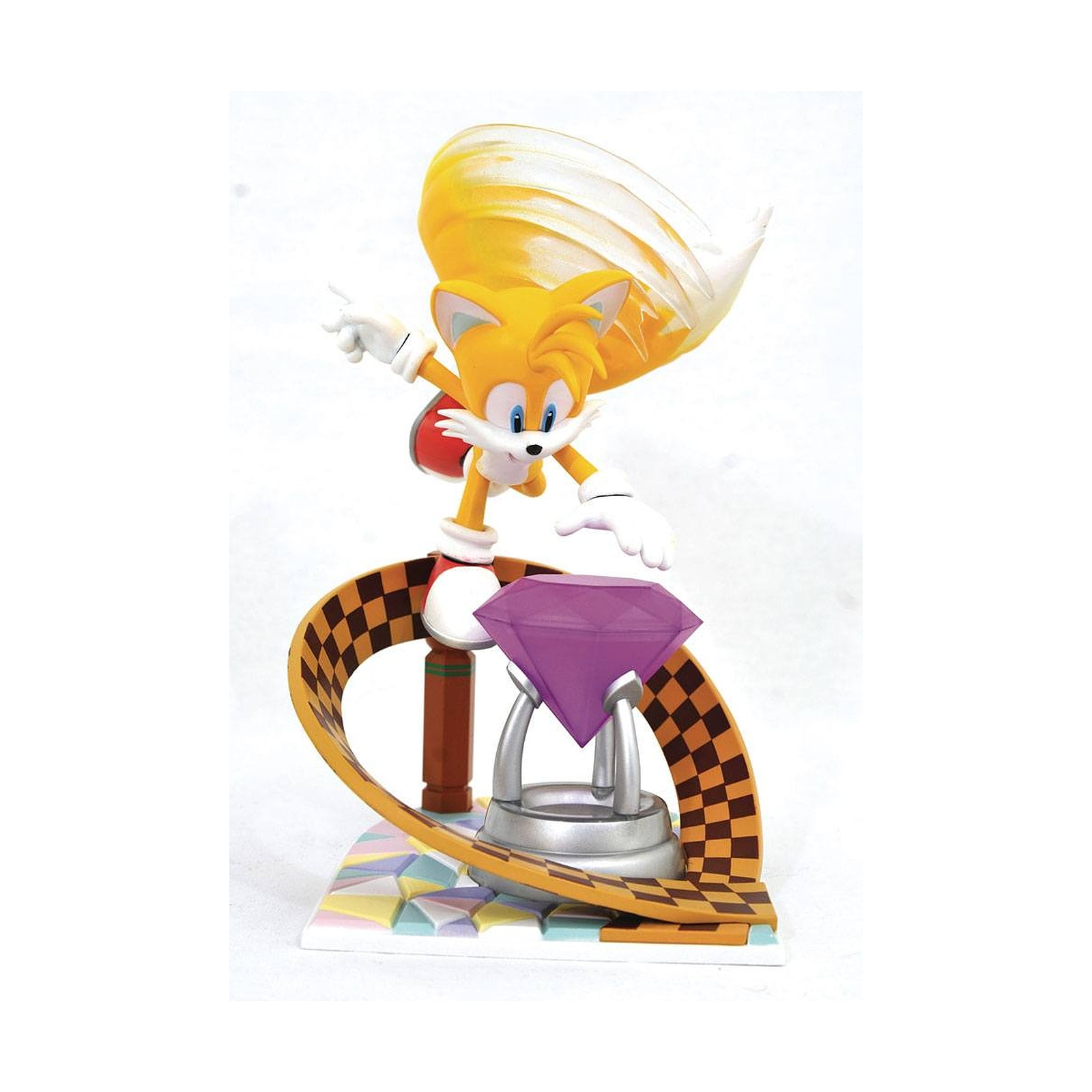 Sonic The Hedgehog - Diorama Sonic Gallery Tails 23 cm - Figurines Diamond Select