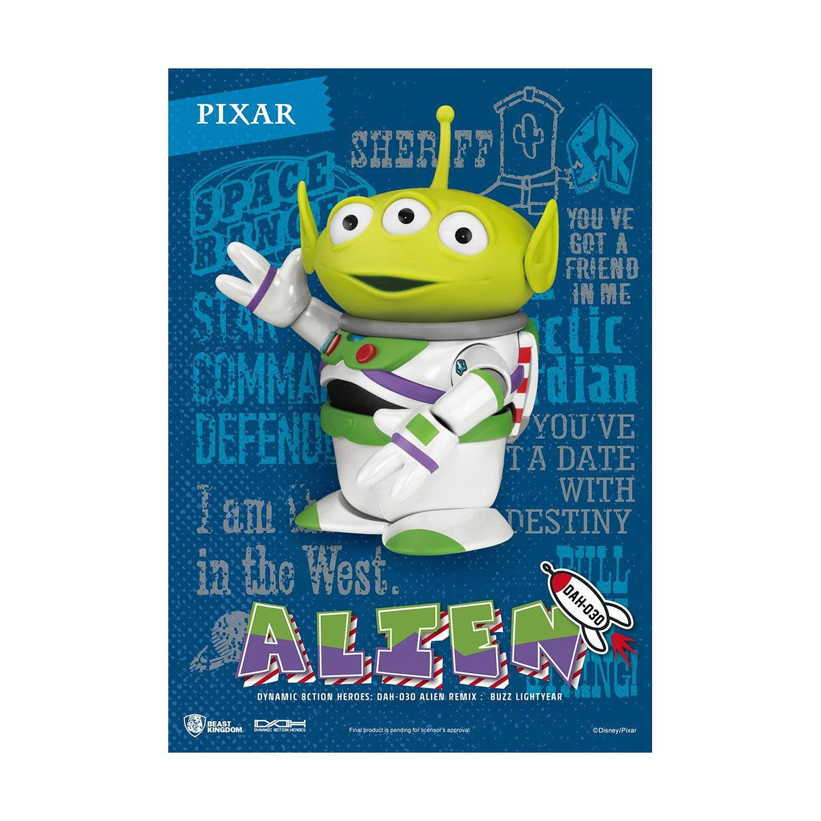 Toy Story - Figurine Dynamic Action Heroes Alien Remix Buzz Lightyear 16 cm - Figurines Beast Kingdom Toys