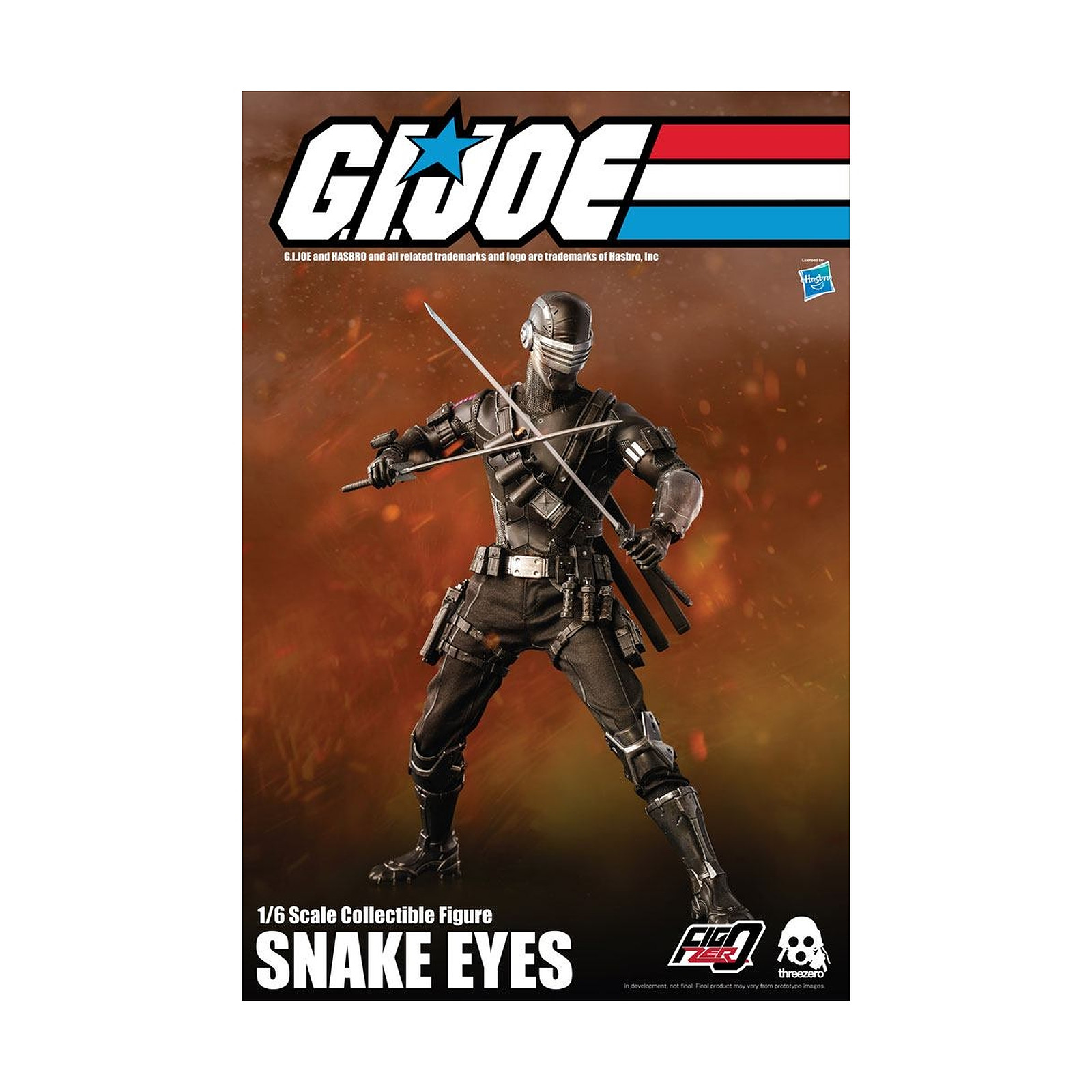 GI Joe - Figurine FigZero 1/6 Snake Eyes 30 cm - Figurines Threezero