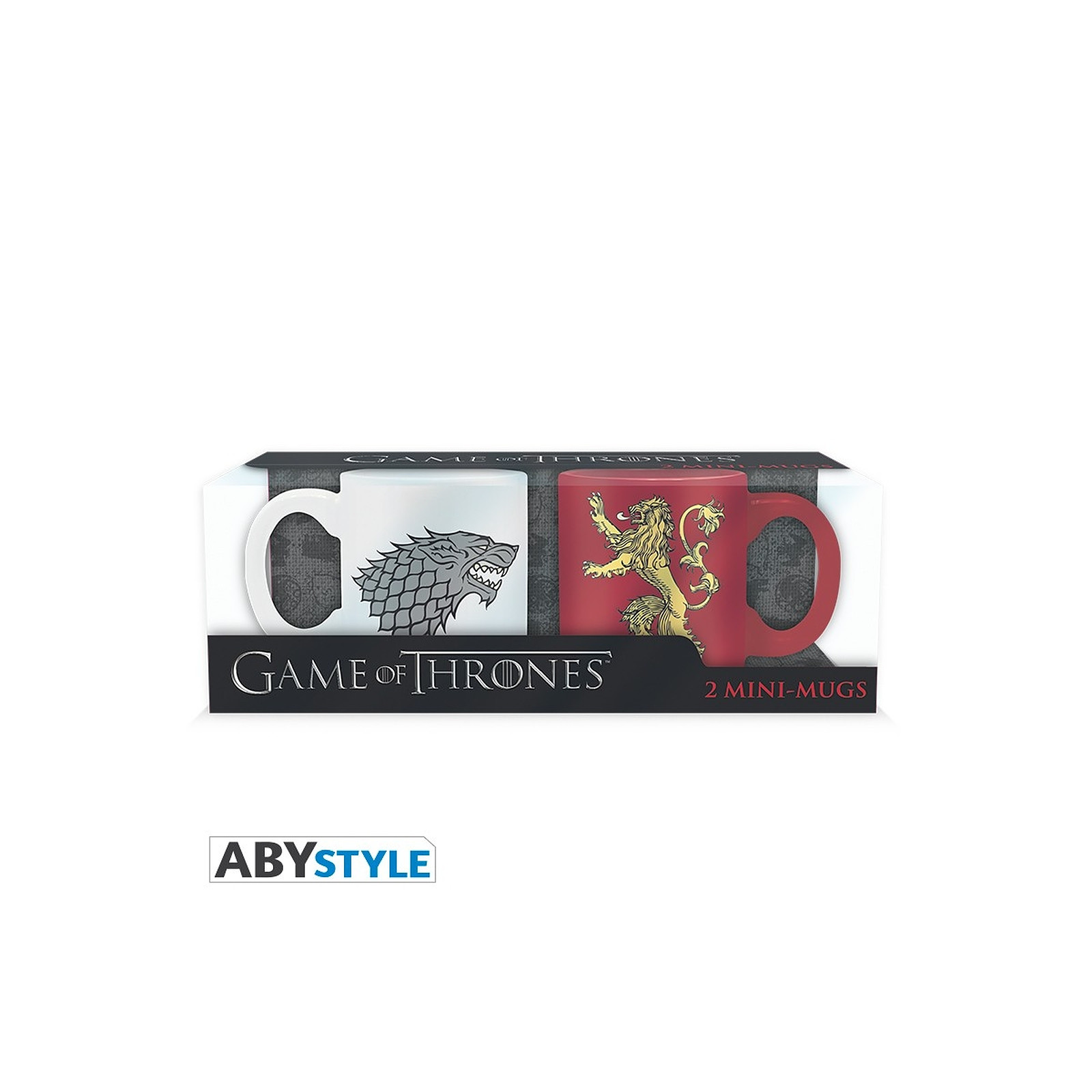 Game Of Thrones - Set 2 mugs a  espreso Stark & Lannister - Mugs Abystyle