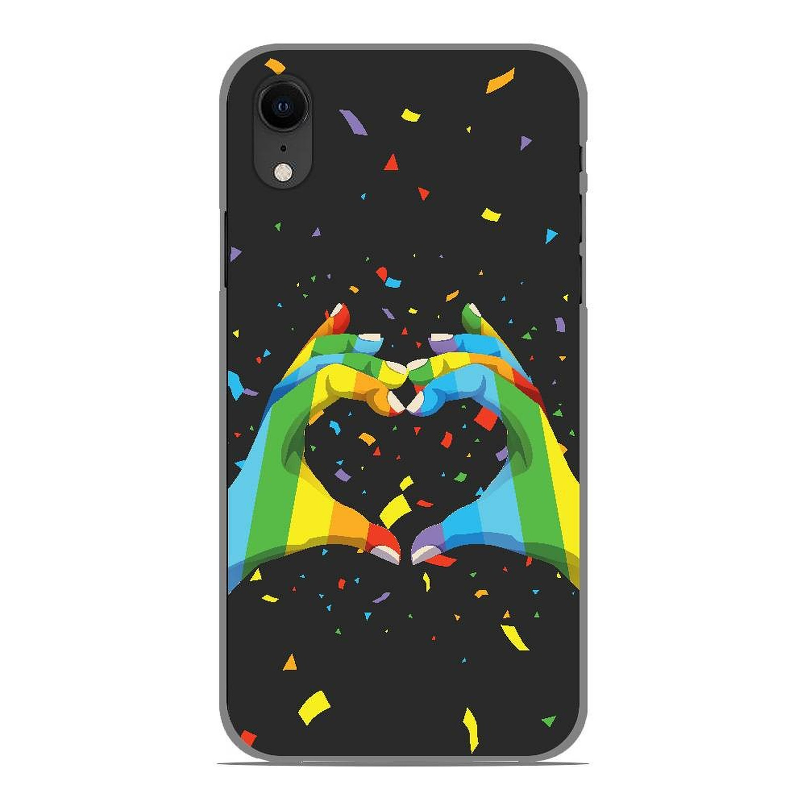 1001 Coques Coque silicone gel Apple iPhone XR motif LGBT - Coque telephone 1001Coques