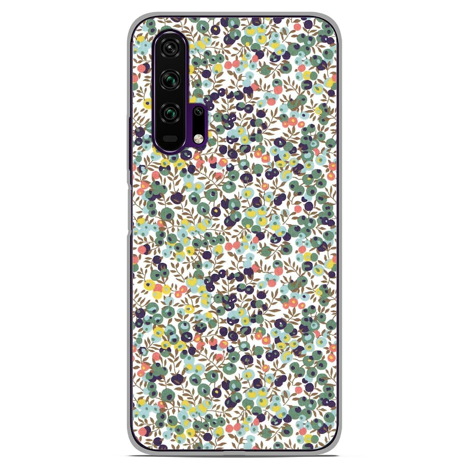 1001 Coques Coque silicone gel Huawei Honor 20 Pro motif Liberty Wiltshire Vert - Coque telephone 1001Coques