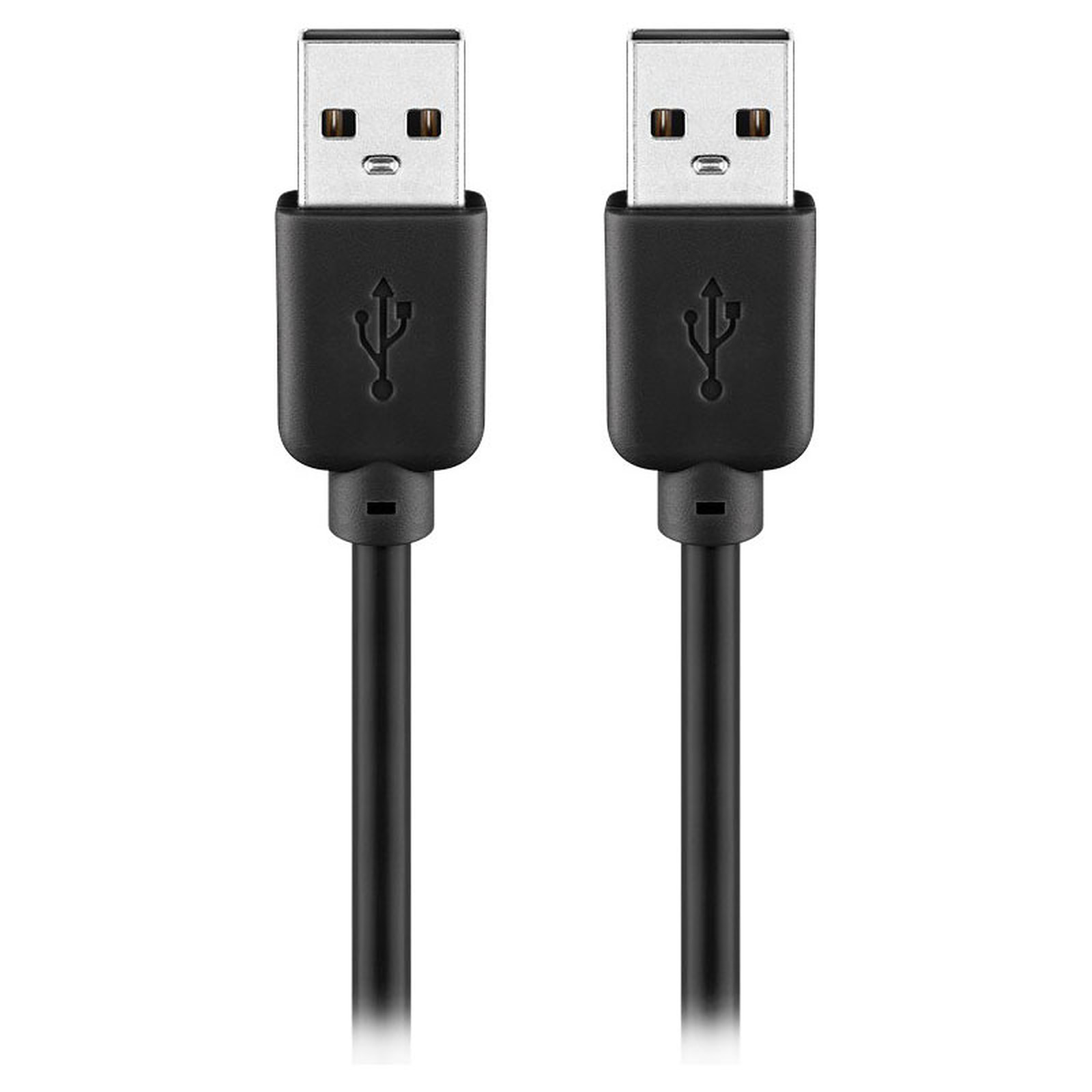 Cable USB 2.0 Type AA (Male/Male) - 2 m (Noir) - USB Generique