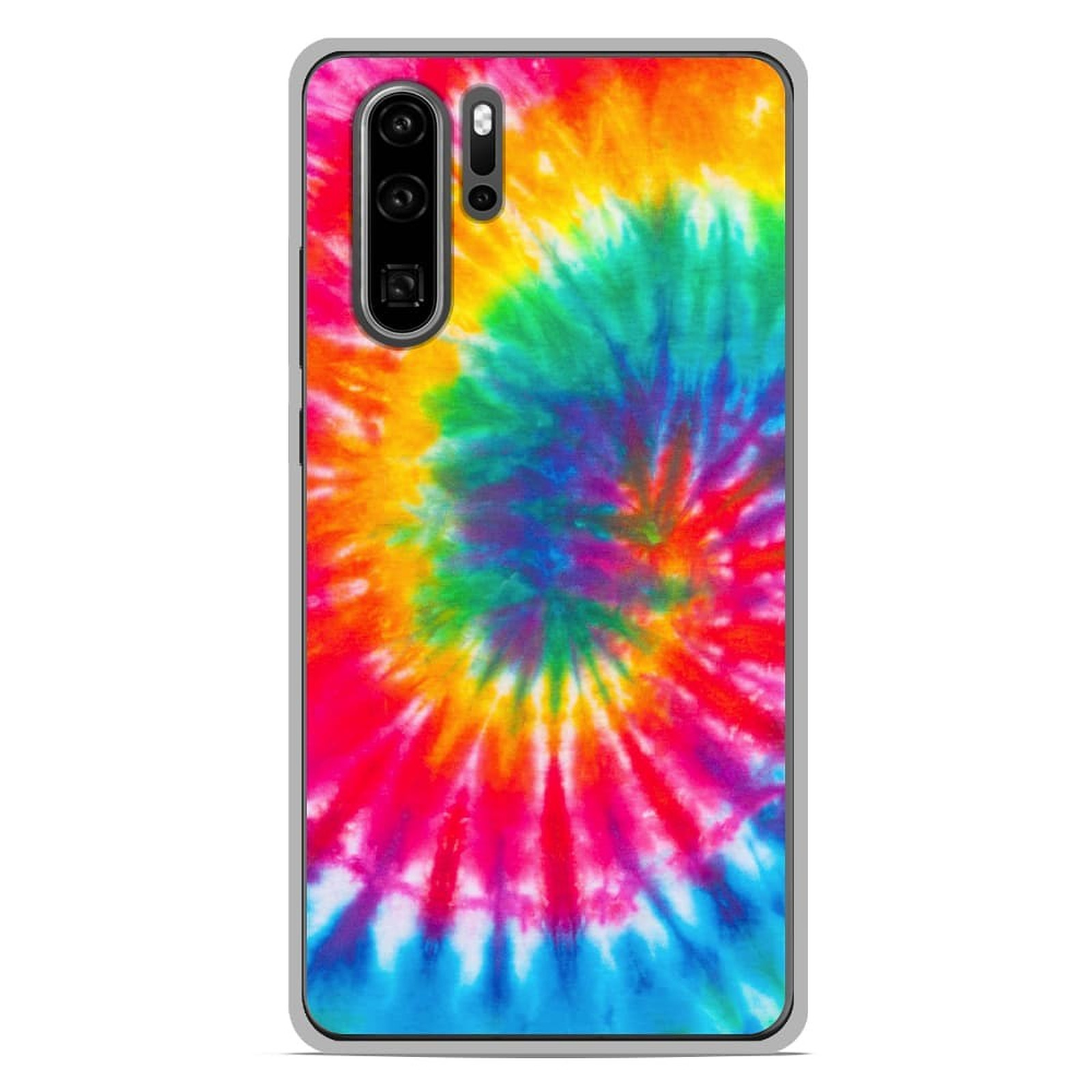 1001 Coques Coque silicone gel Huawei P30 Pro motif Tie Dye Spirale - Coque telephone 1001Coques