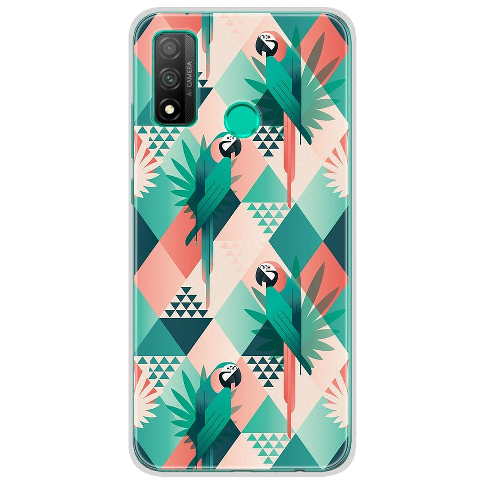 1001 Coques Coque silicone gel Huawei P Smart 2020 motif Perroquet ge´ome´trique - Coque telephone 1001Coques