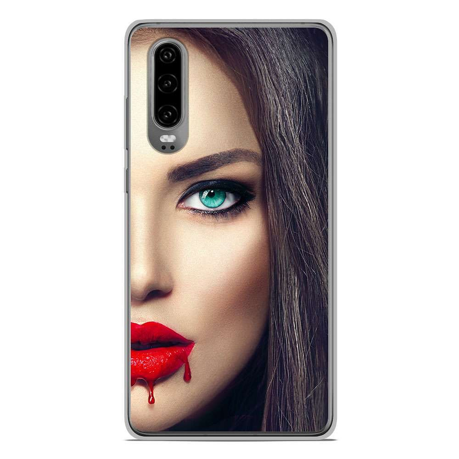 1001 Coques Coque silicone gel Huawei P30 motif Lèvres Sang - Coque telephone 1001Coques