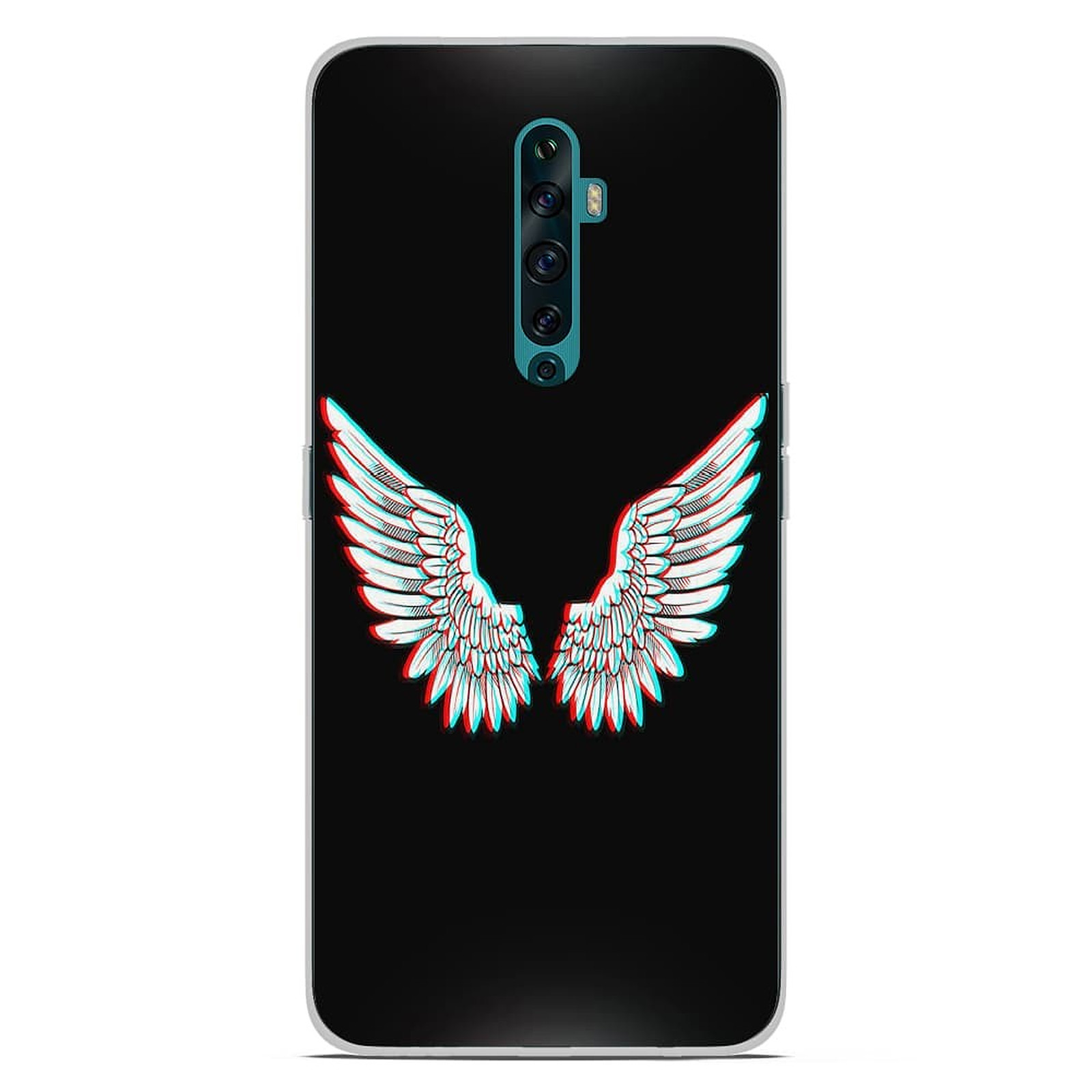 1001 Coques Coque silicone gel Oppo Reno 2Z motif Ailes d'Ange - Coque telephone 1001Coques