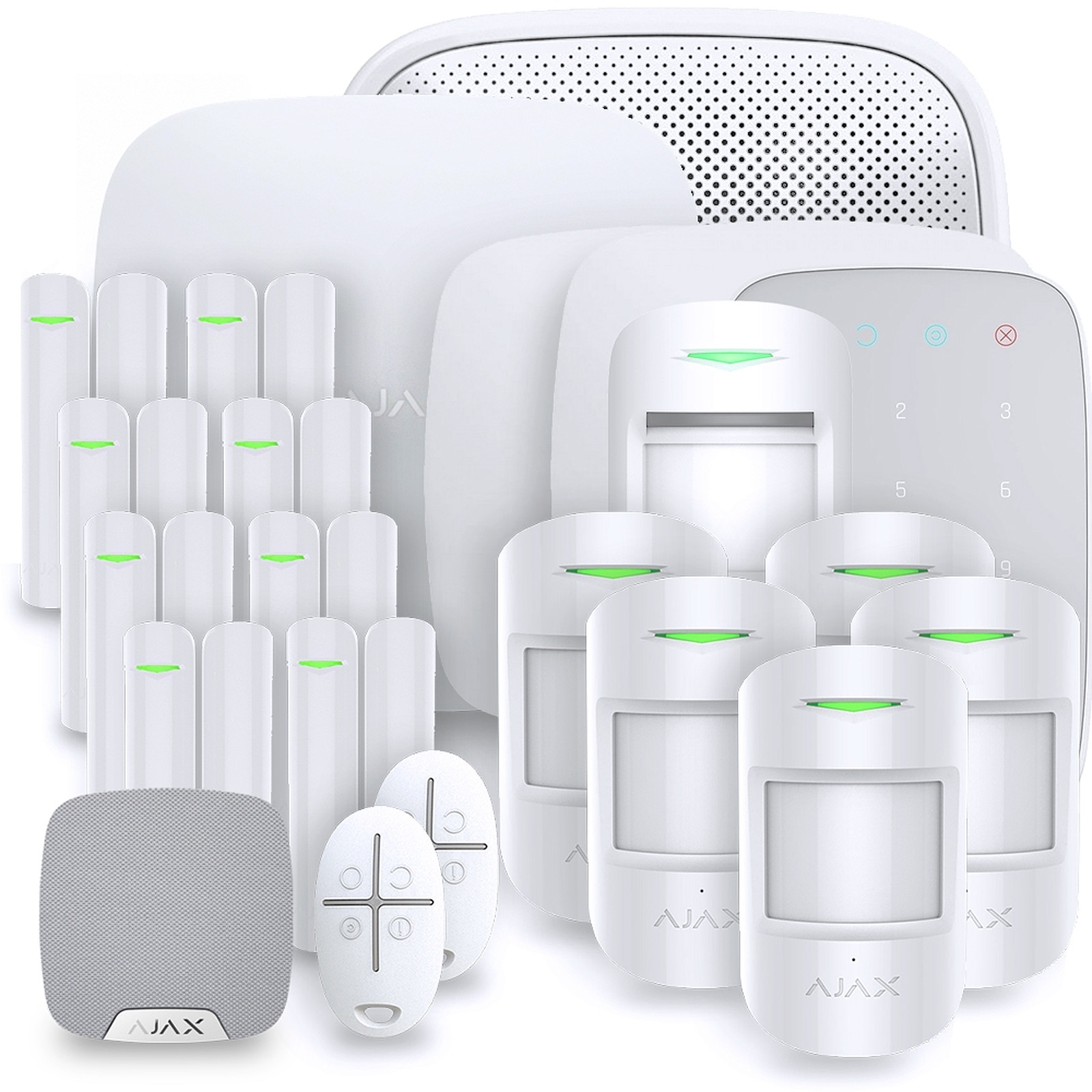 Alarme maison Ajax StarterKit Plus blanc - Kit 13 - Kit alarme Ajax Systems