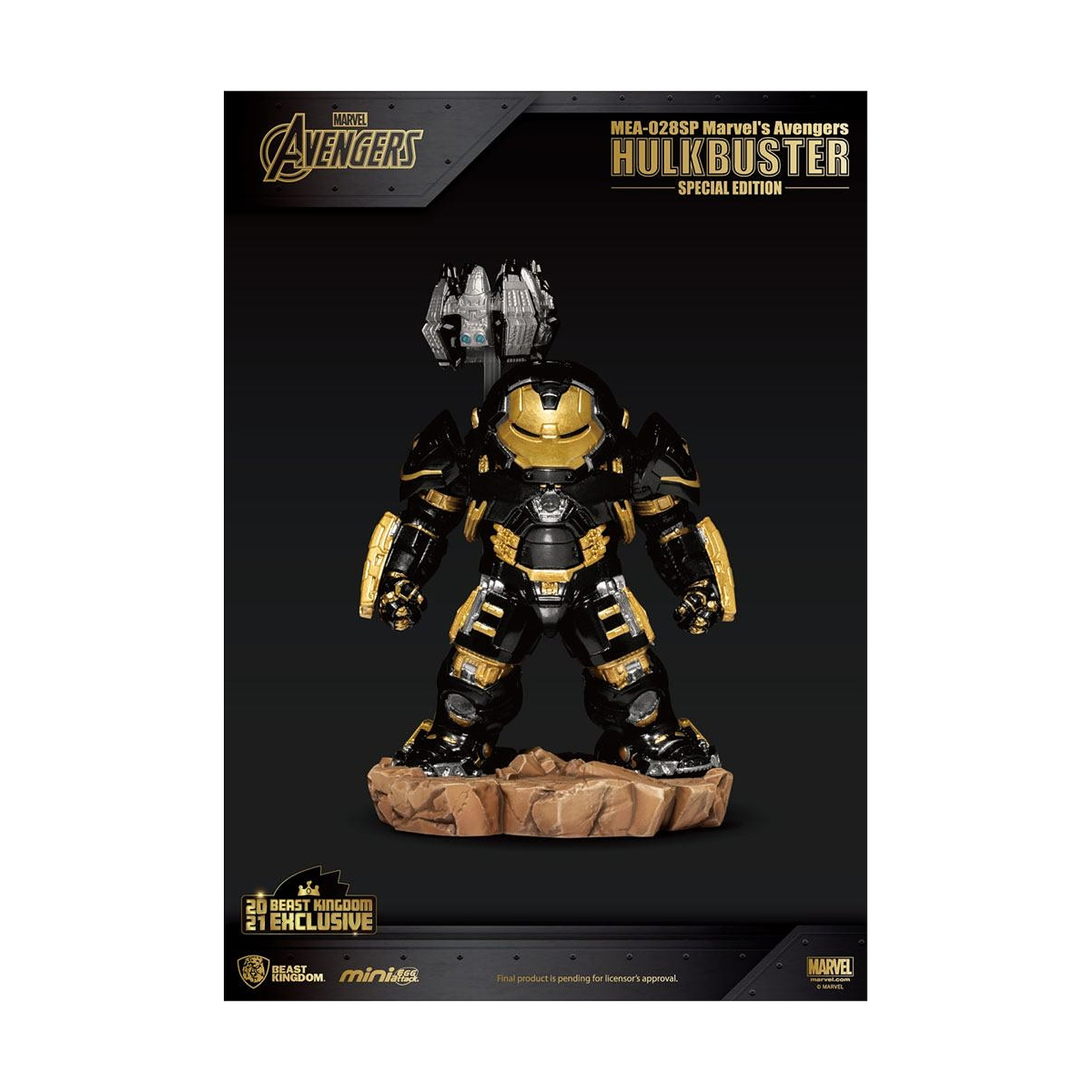 Avengers : L'are d'Ultron - Figurine Egg Attack Hulkbuster Special Edition 13 cm - Figurines Beast Kingdom Toys