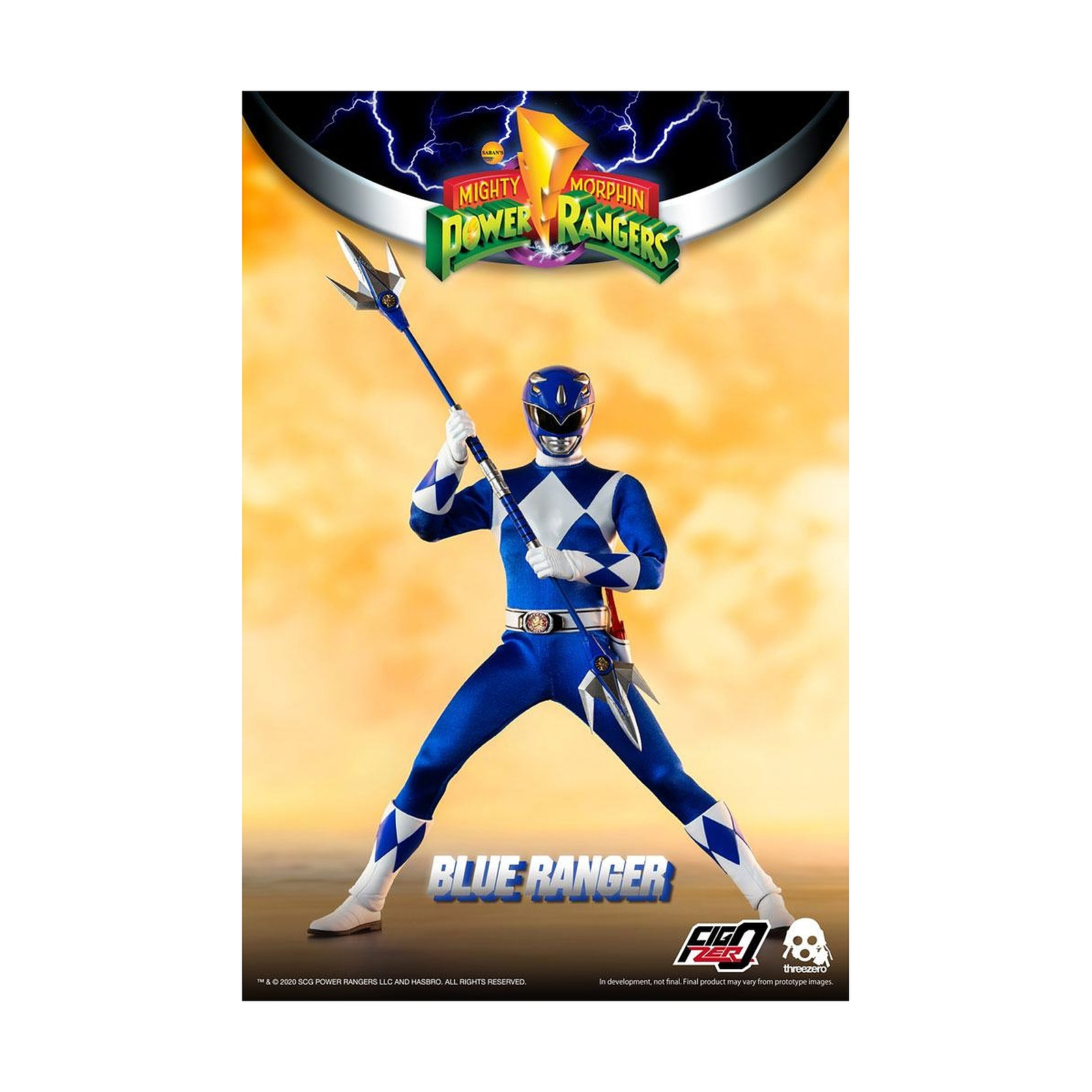 Power Rangers : Mighty Morphin - Figurine FigZero 1/6 Blue Ranger 30 cm - Figurines Threezero