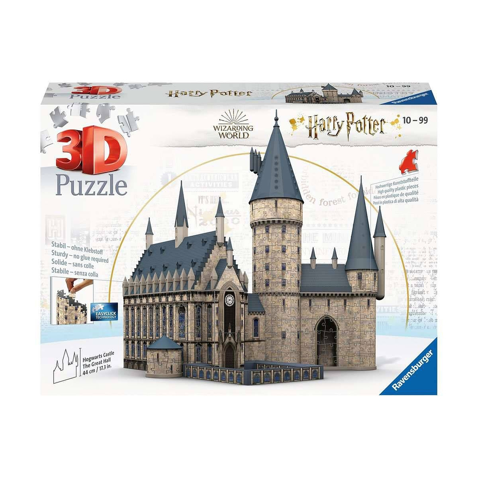 Harry Potter - Puzzle 3D Chateau de Poudlard : Grande Salle (540 pièces) - Puzzle Ravensburger