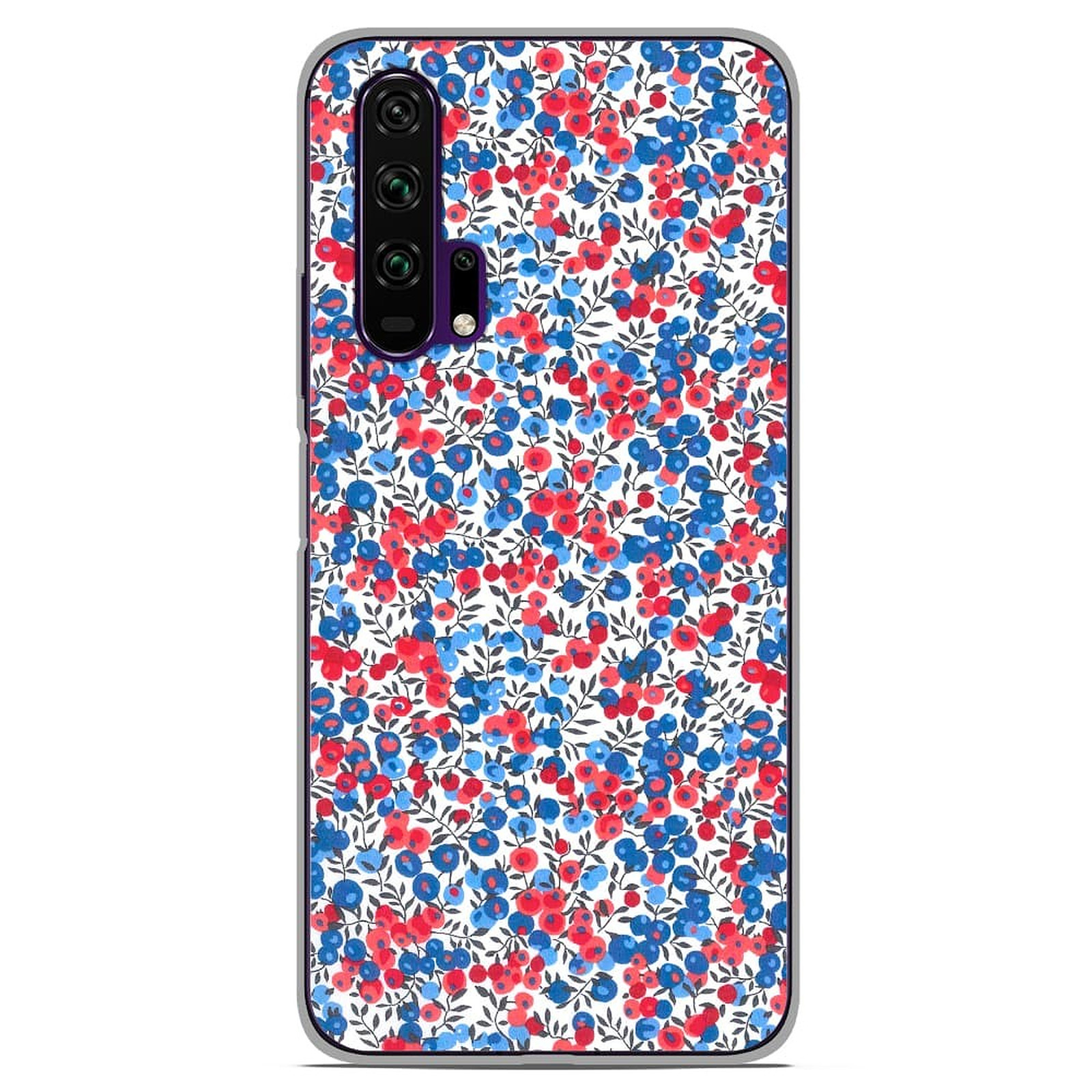 1001 Coques Coque silicone gel Huawei Honor 20 Pro motif Liberty Wiltshire Bleu - Coque telephone 1001Coques