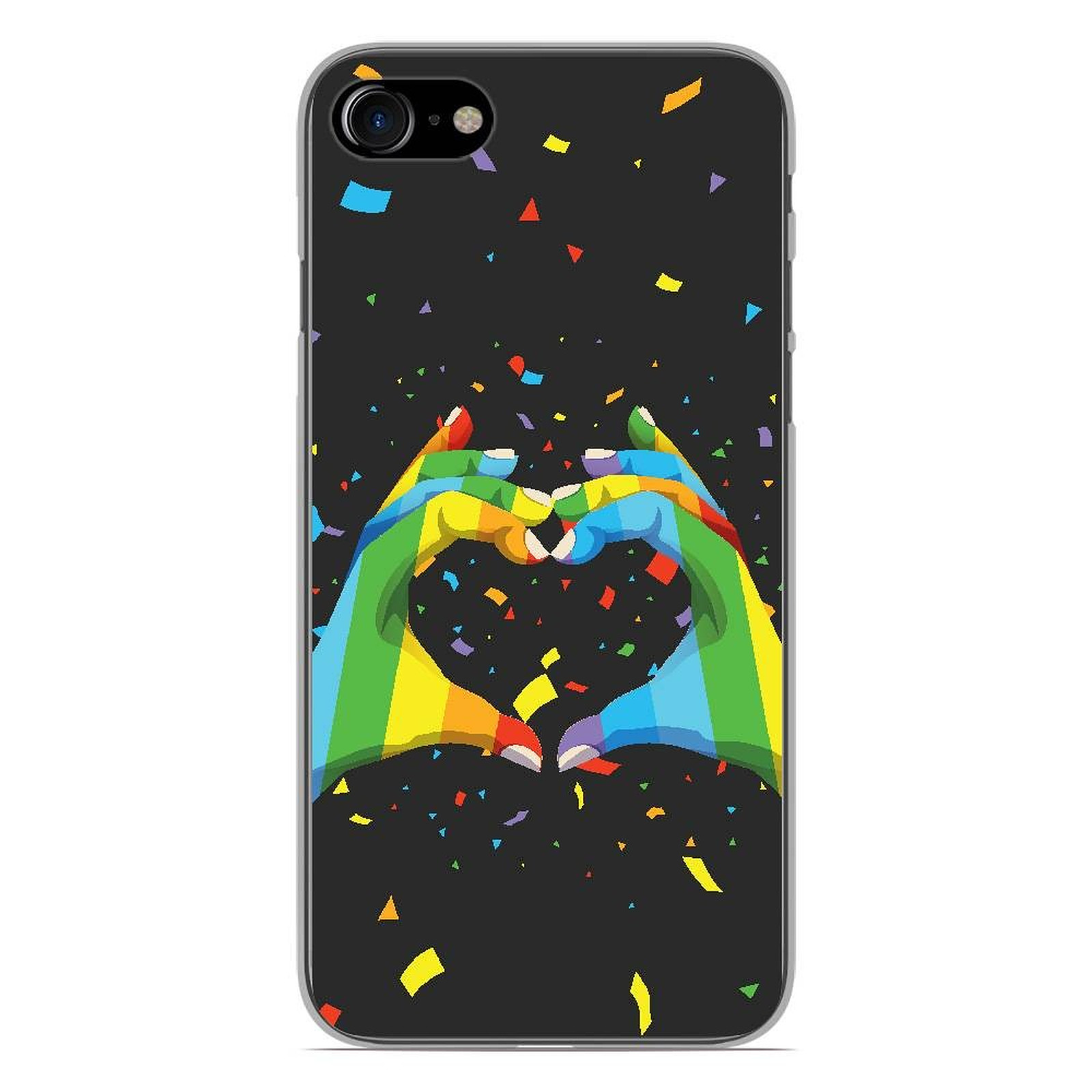 1001 Coques Coque silicone gel Apple iPhone 7 motif LGBT - Coque telephone 1001Coques