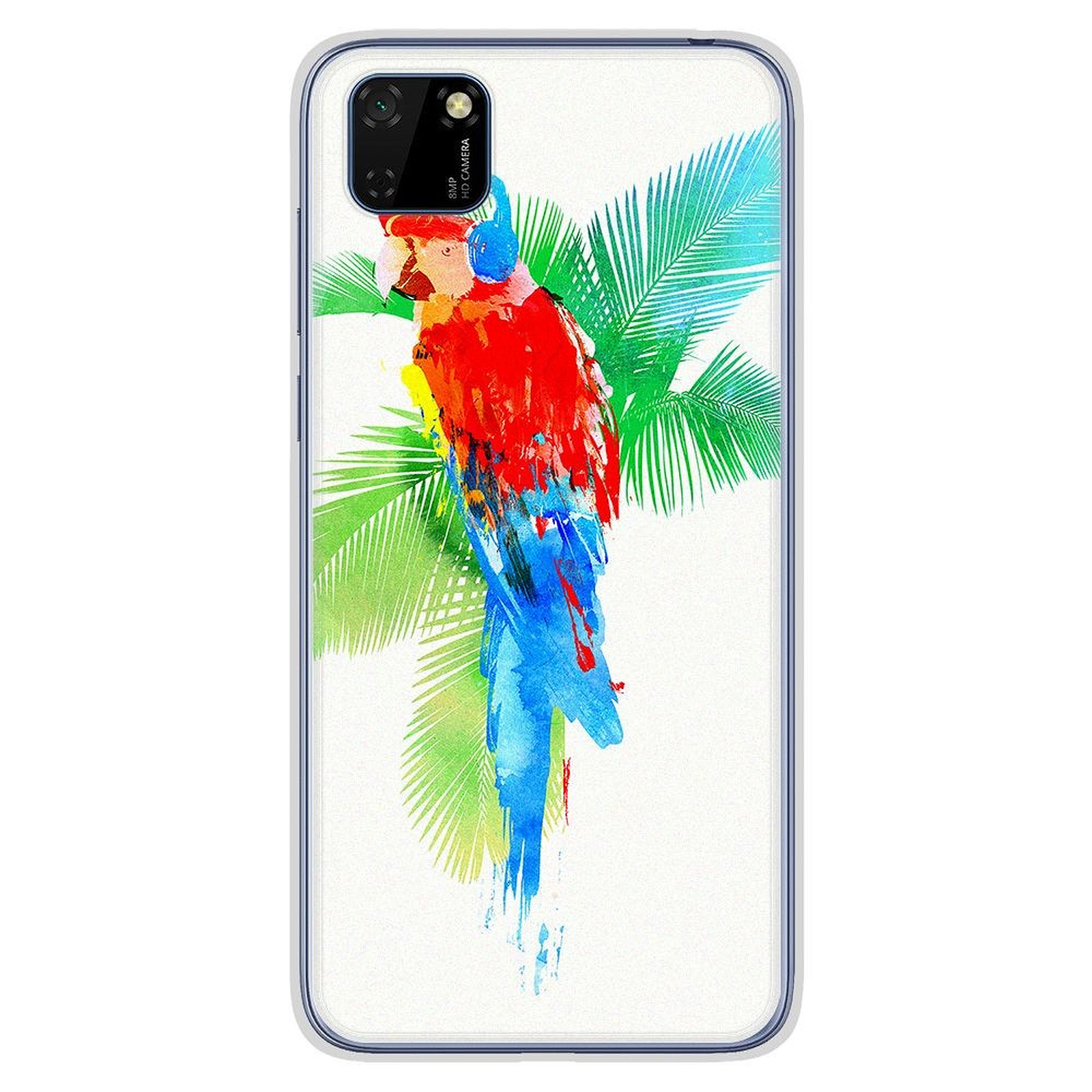 1001 Coques Coque silicone gel Huawei Y5P motif RF Tropical party - Coque telephone 1001Coques