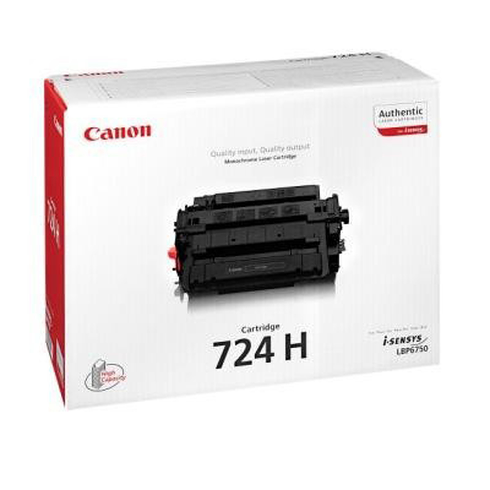 Canon 724 H - Noir - Toner imprimante Canon
