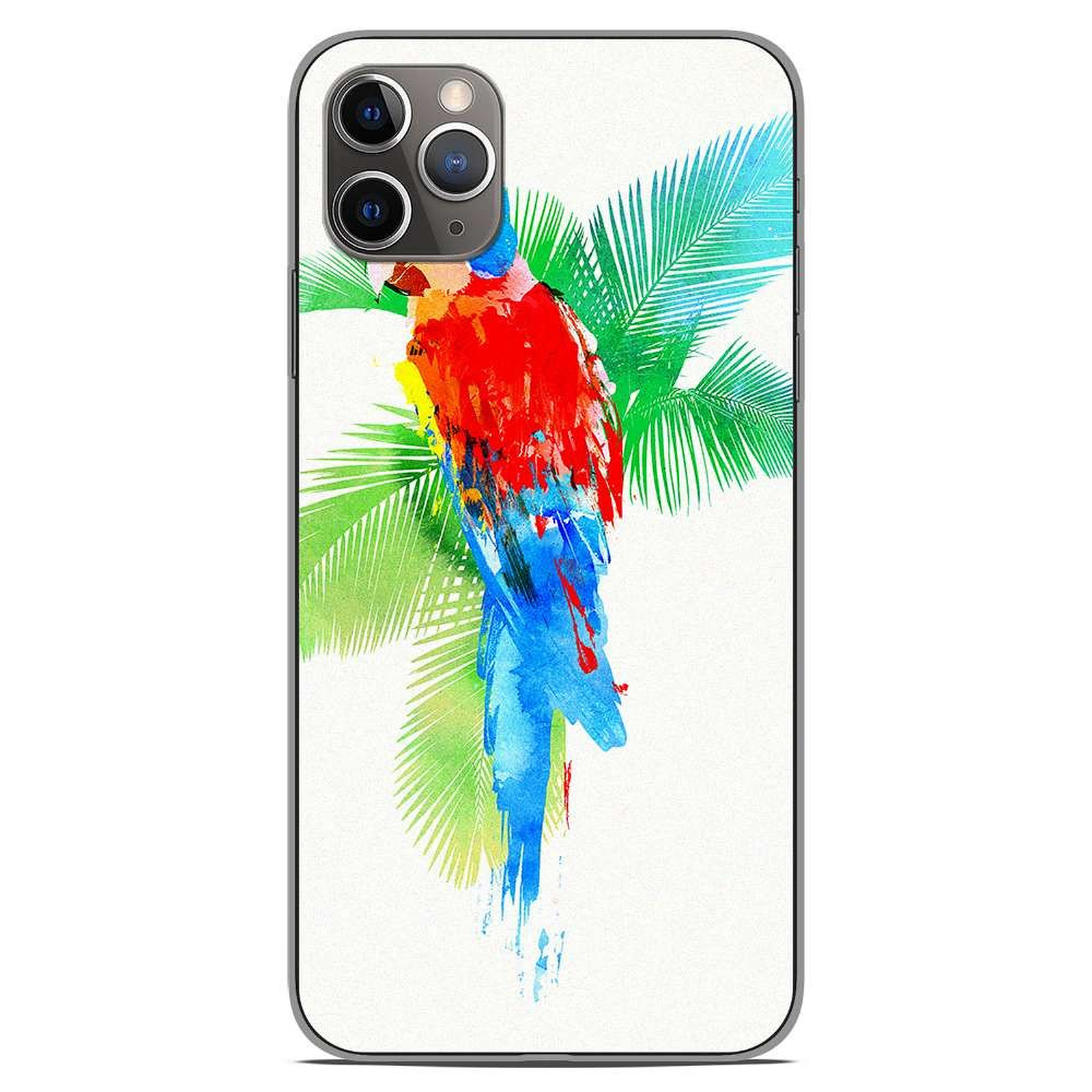 1001 Coques Coque silicone gel Apple iPhone 11 Pro Max motif RF Tropical party - Coque telephone 1001Coques