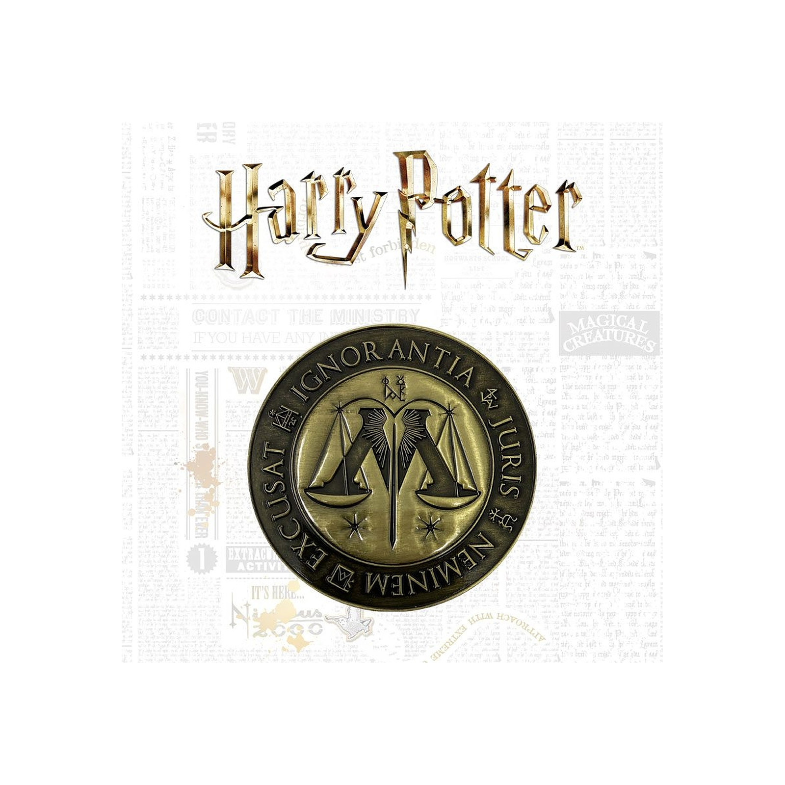 Harry Potter - Medaillon Ministry of Magic Limited Edition - Figurines Fanattik