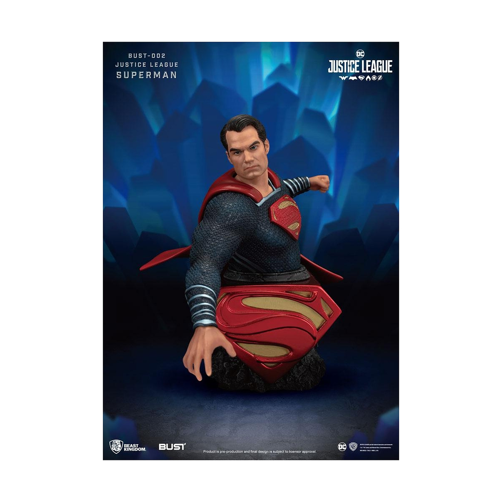 Justice League - Buste Superman 15 cm - Figurines Beast Kingdom Toys