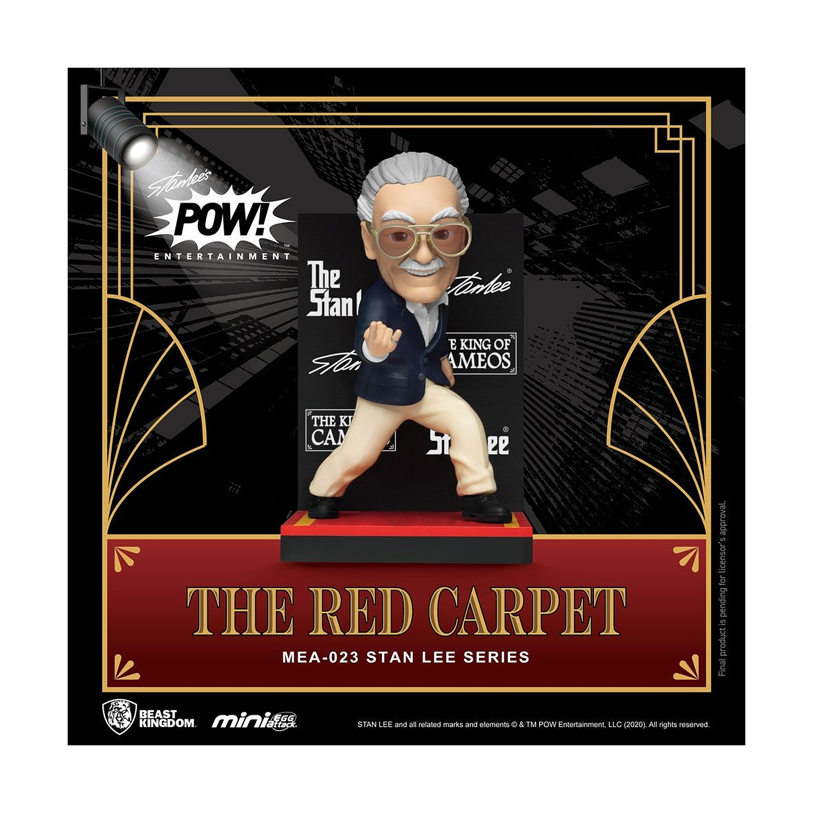 Stan Lee - Figurine Mini Egg Attack Stan Lee The Red Carpet 8 cm - Figurines Beast Kingdom Toys
