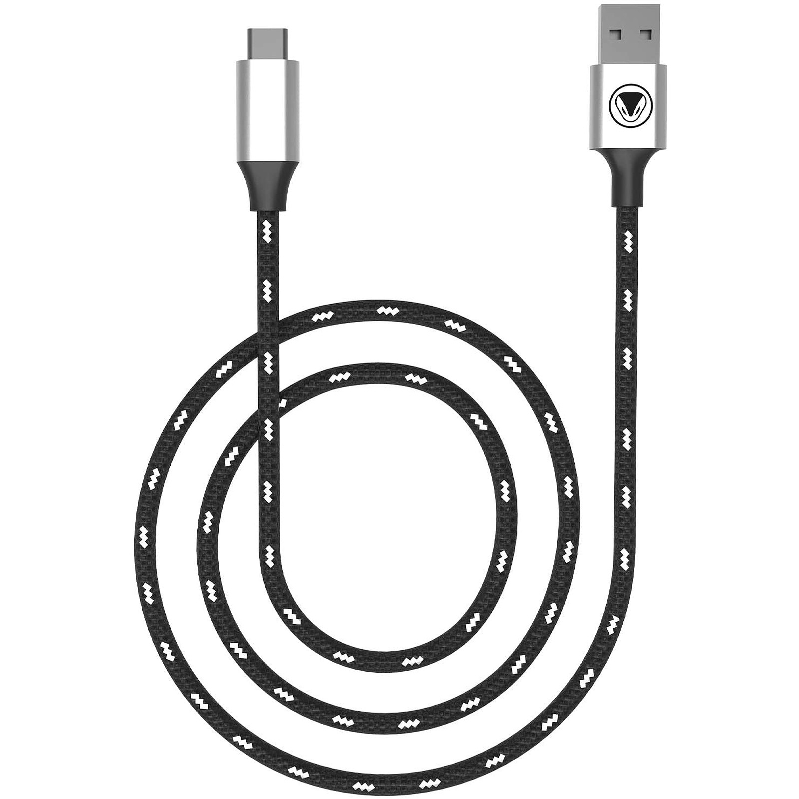 snakebyte - Cable USB 3.2 type C noir et blanc 2,5m - Accessoires PS5 Snakebyte