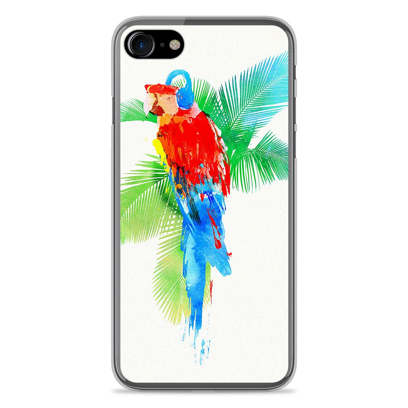 1001 Coques Coque silicone gel Apple IPhone 8 motif RF Tropical party - Coque telephone 1001Coques