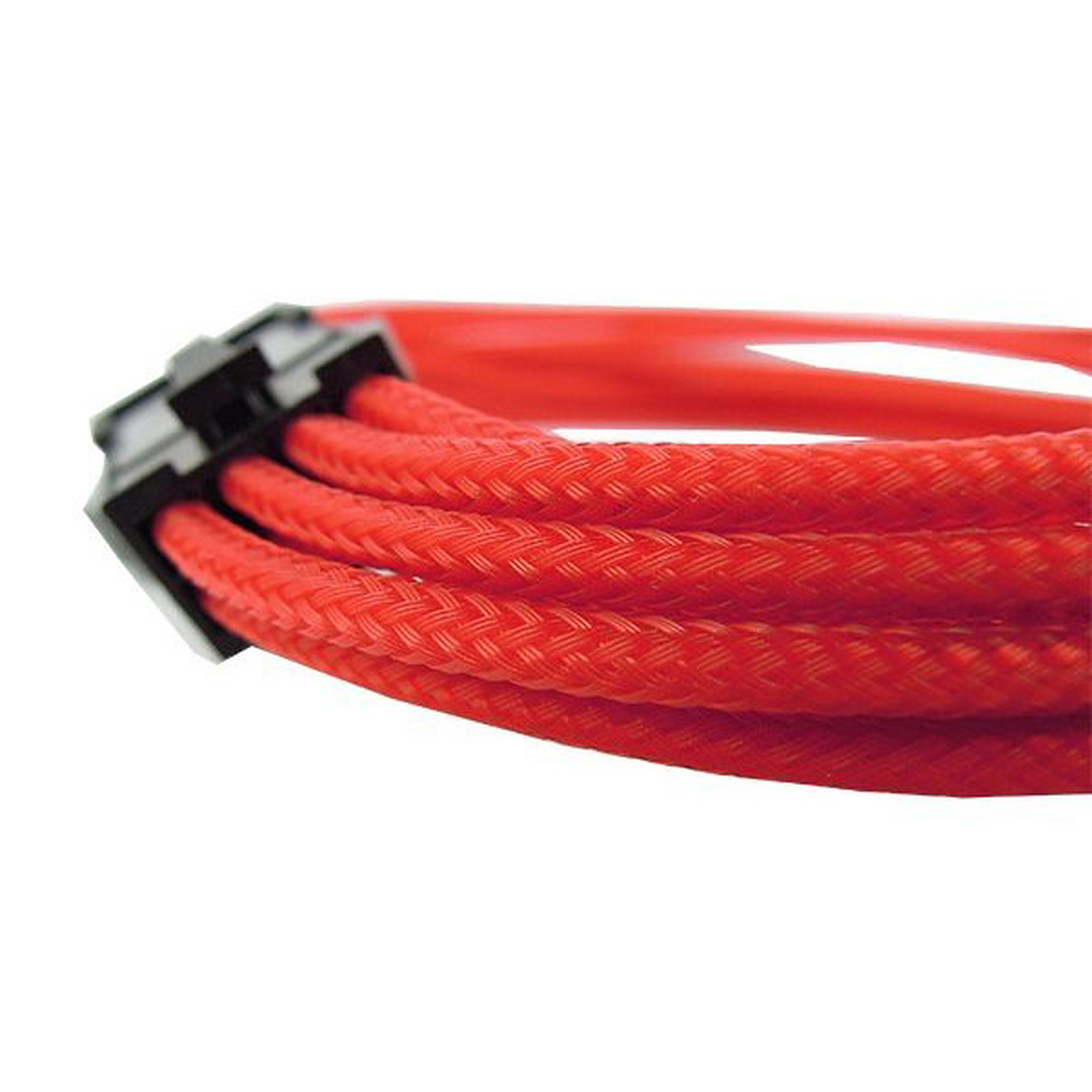 Gelid Cable Tresse PCIe 6+2 broches 30 cm (Rouge) - Alimentation Gelid