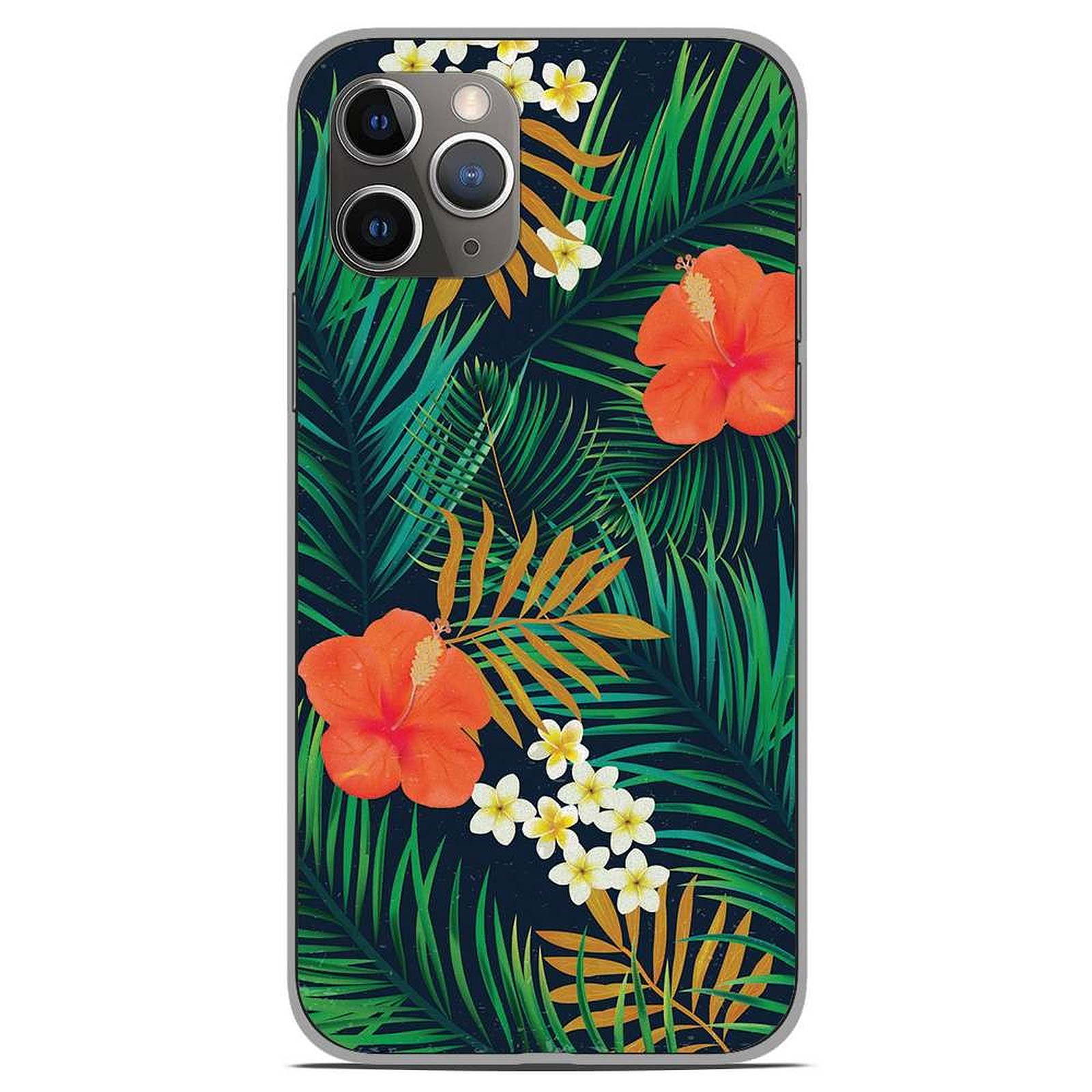 1001 Coques Coque silicone gel Apple iPhone 11 Pro motif Tropical - Coque telephone 1001Coques