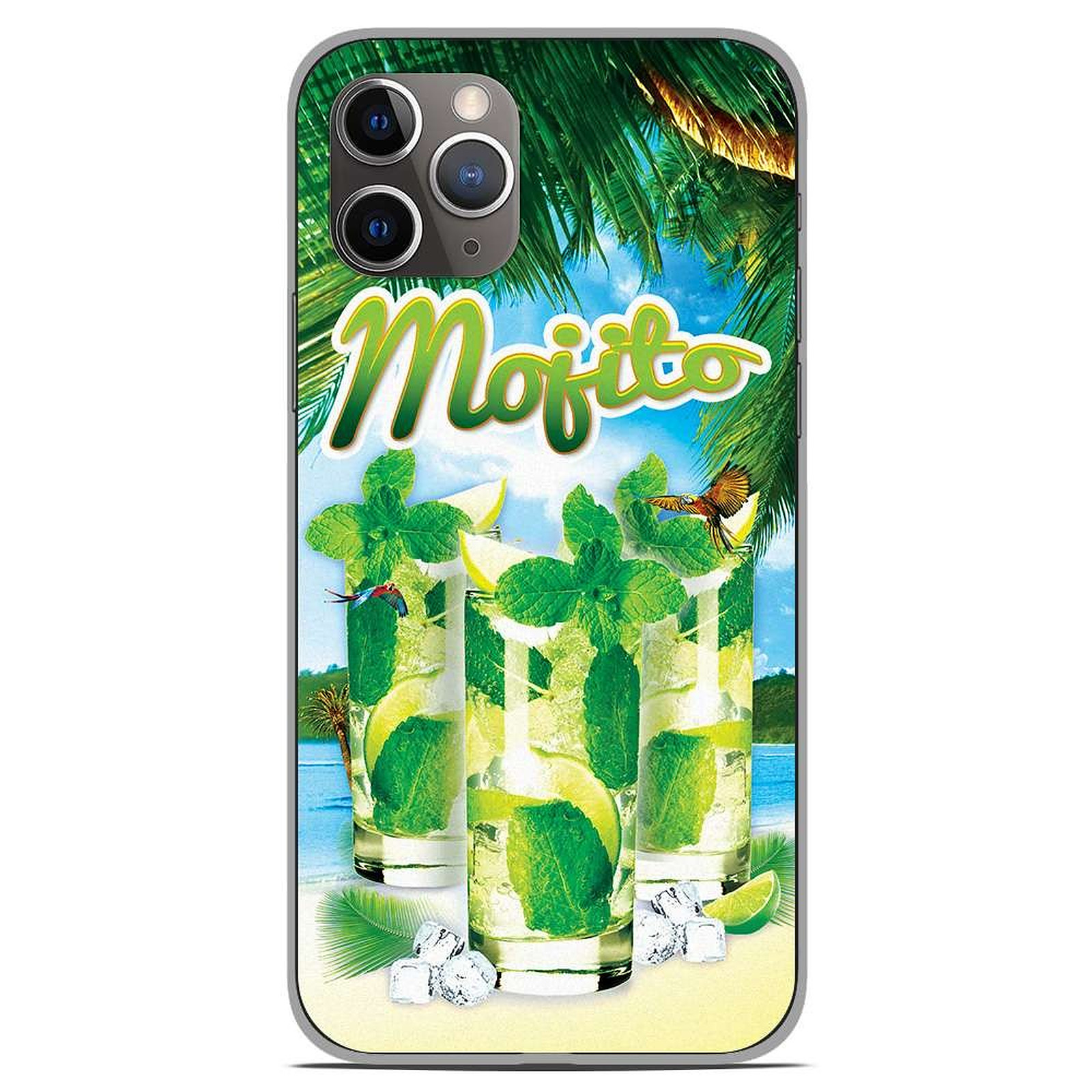 1001 Coques Coque silicone gel Apple iPhone 11 Pro motif Mojito Plage - Coque telephone 1001Coques