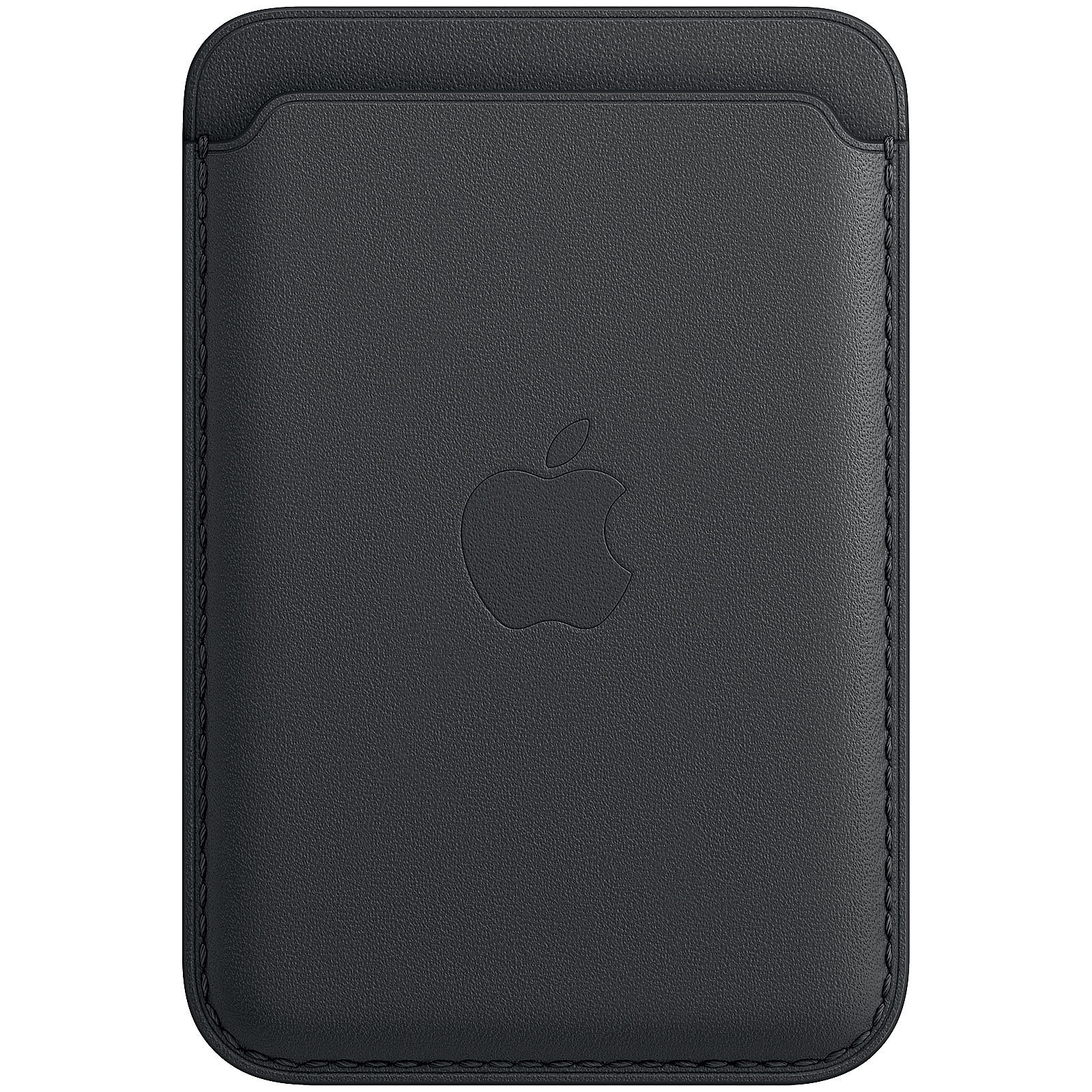 Apple iPhone Leather Wallet with MagSafe Noir - Coque telephone Apple