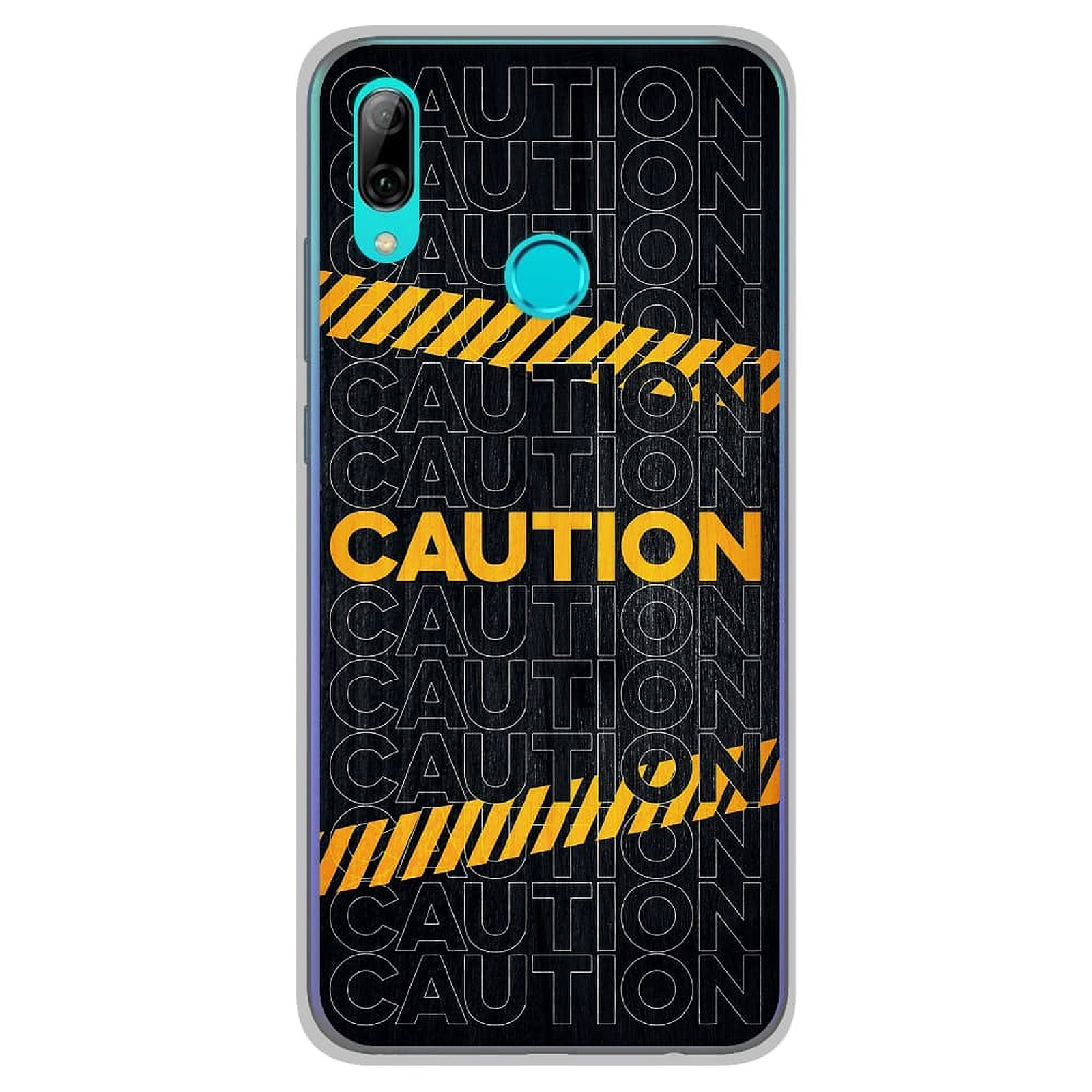 1001 Coques Coque silicone gel Huawei P Smart 2019 motif Caution - Coque telephone 1001Coques