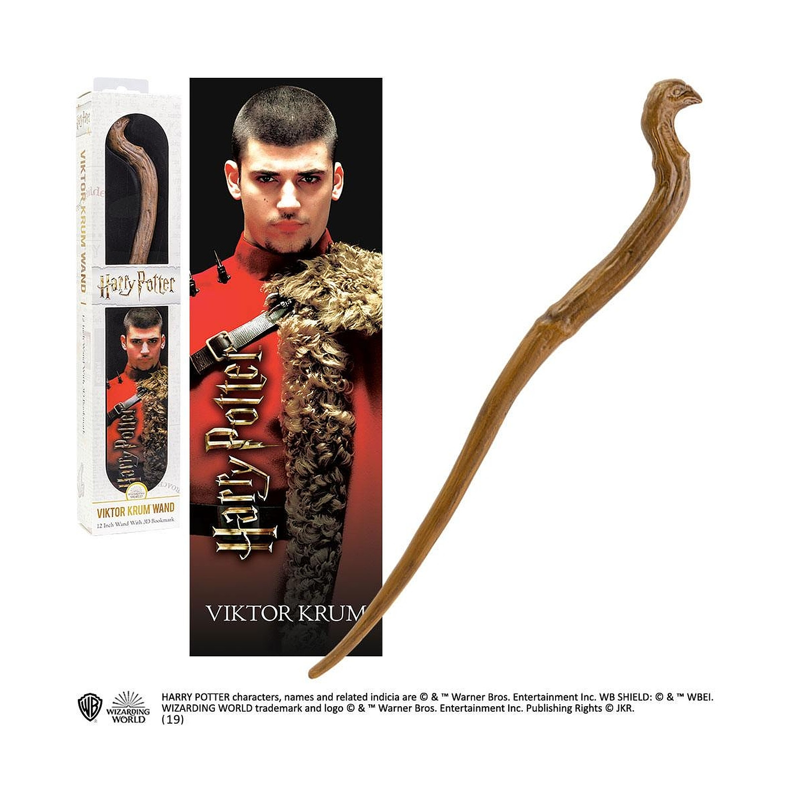 Harry Potter - Replique baguette Viktor Krum 30 cm - Figurines Noble Collection